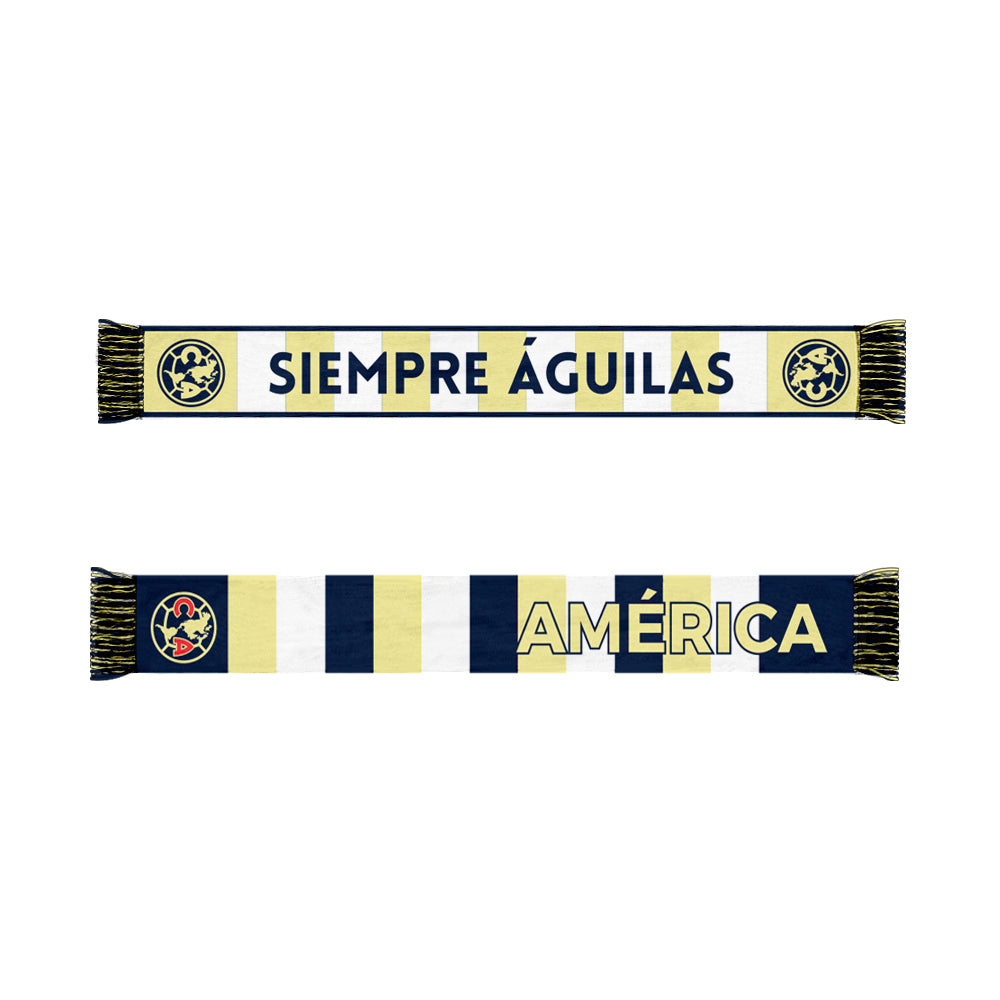 Club America Stripes Reversible Fan Scarf