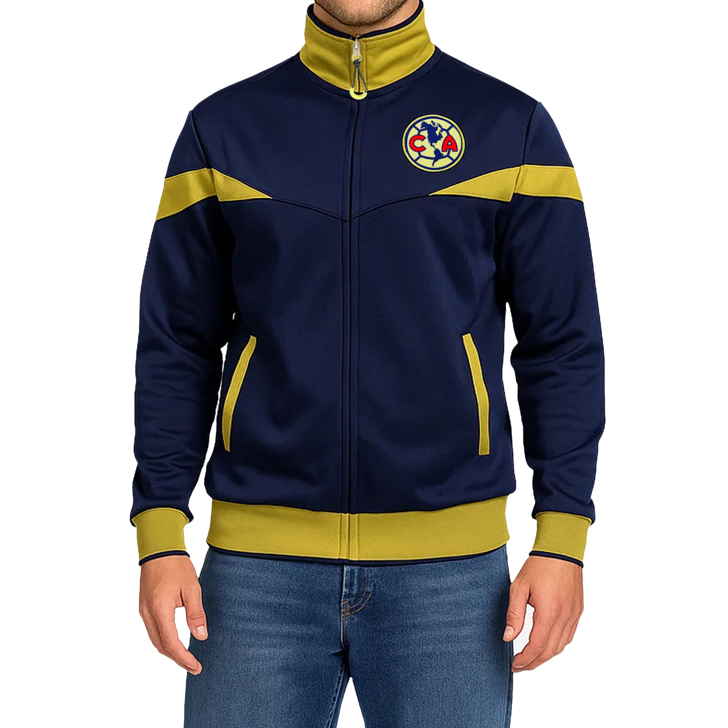 Club America Yellow Track Jacket Model