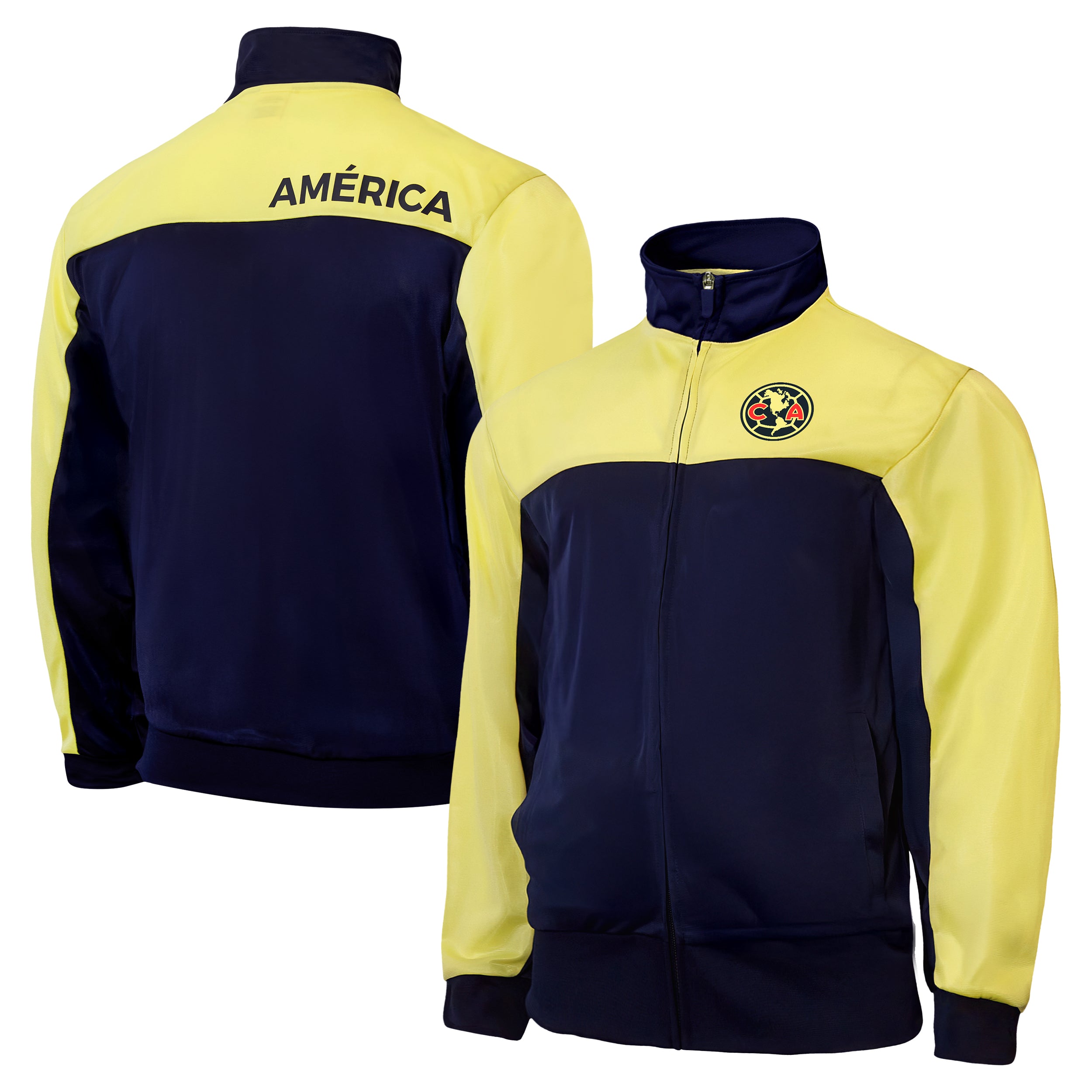 Club America Track Jacket Front Back