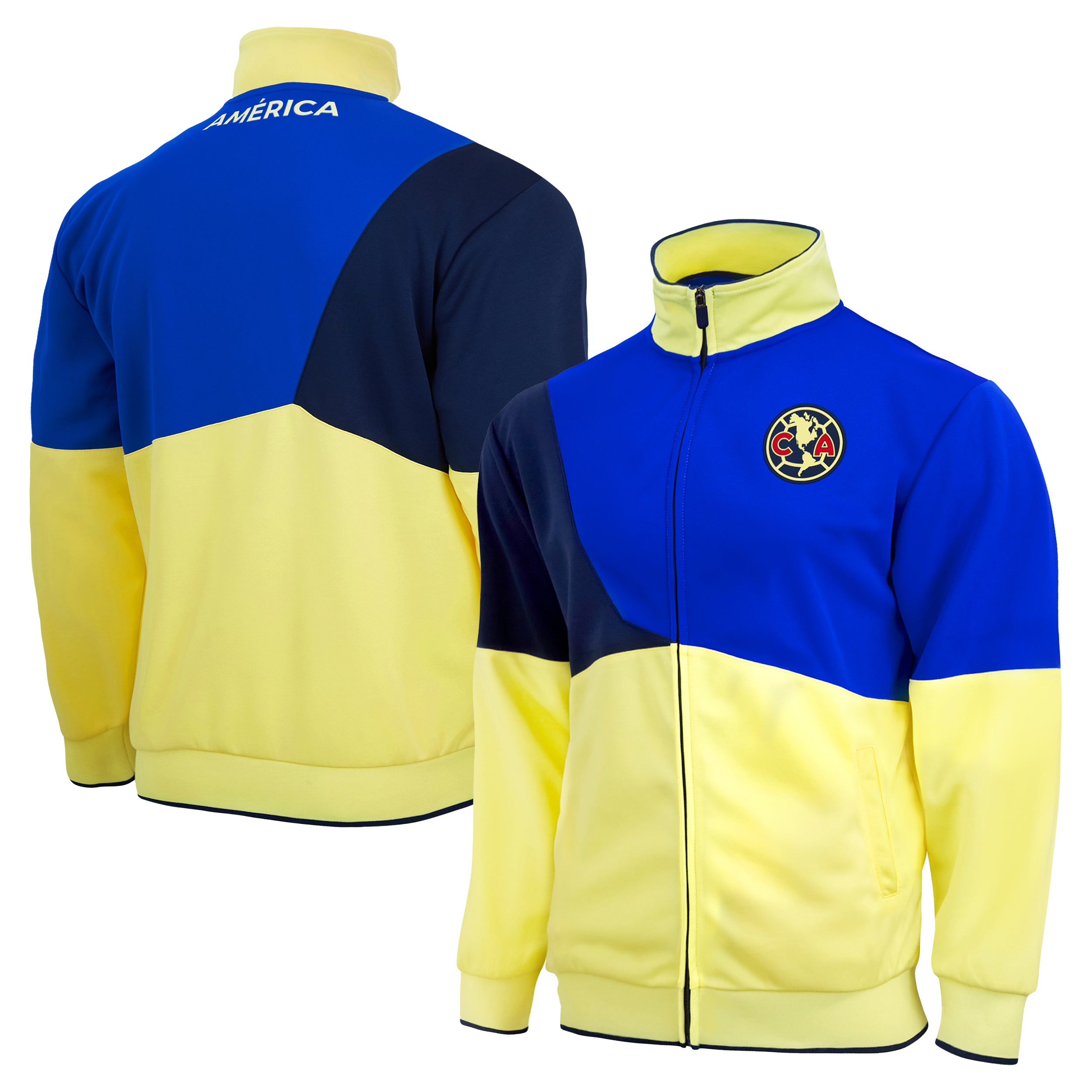 Club America Track Jacket Front Back