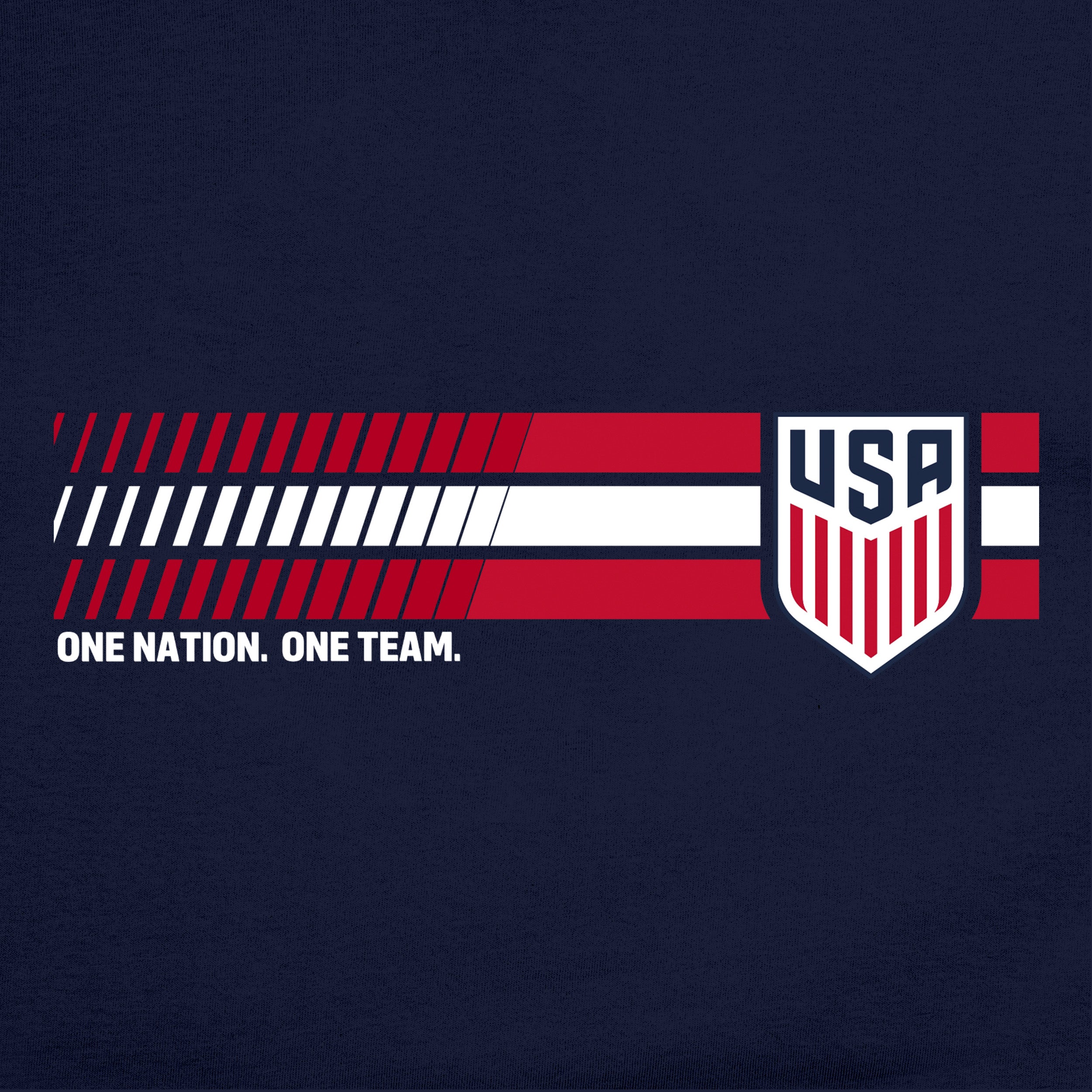 US Men's National Team  Navy Hoodie Detail
