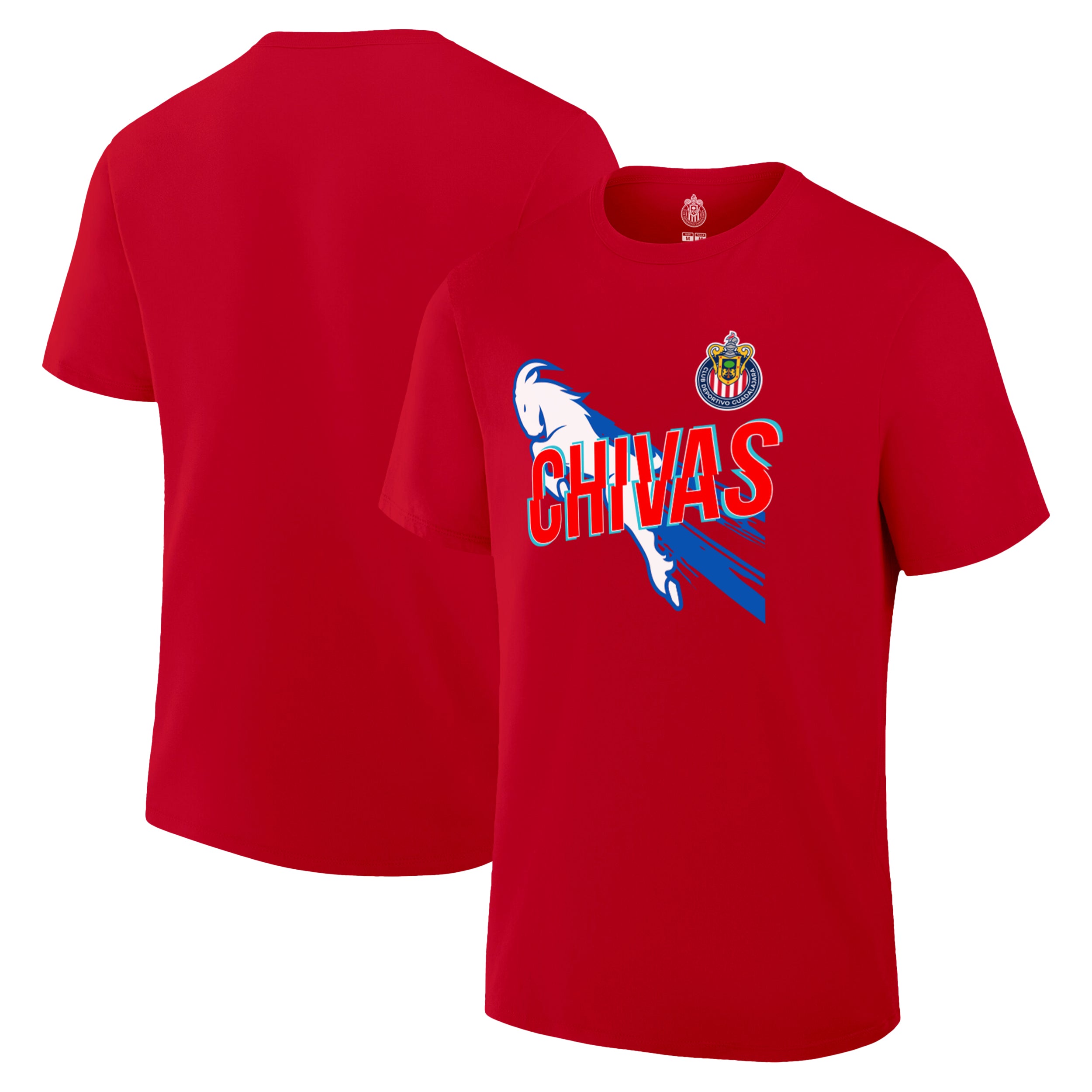 Chivas Red T-Shirt Front Back