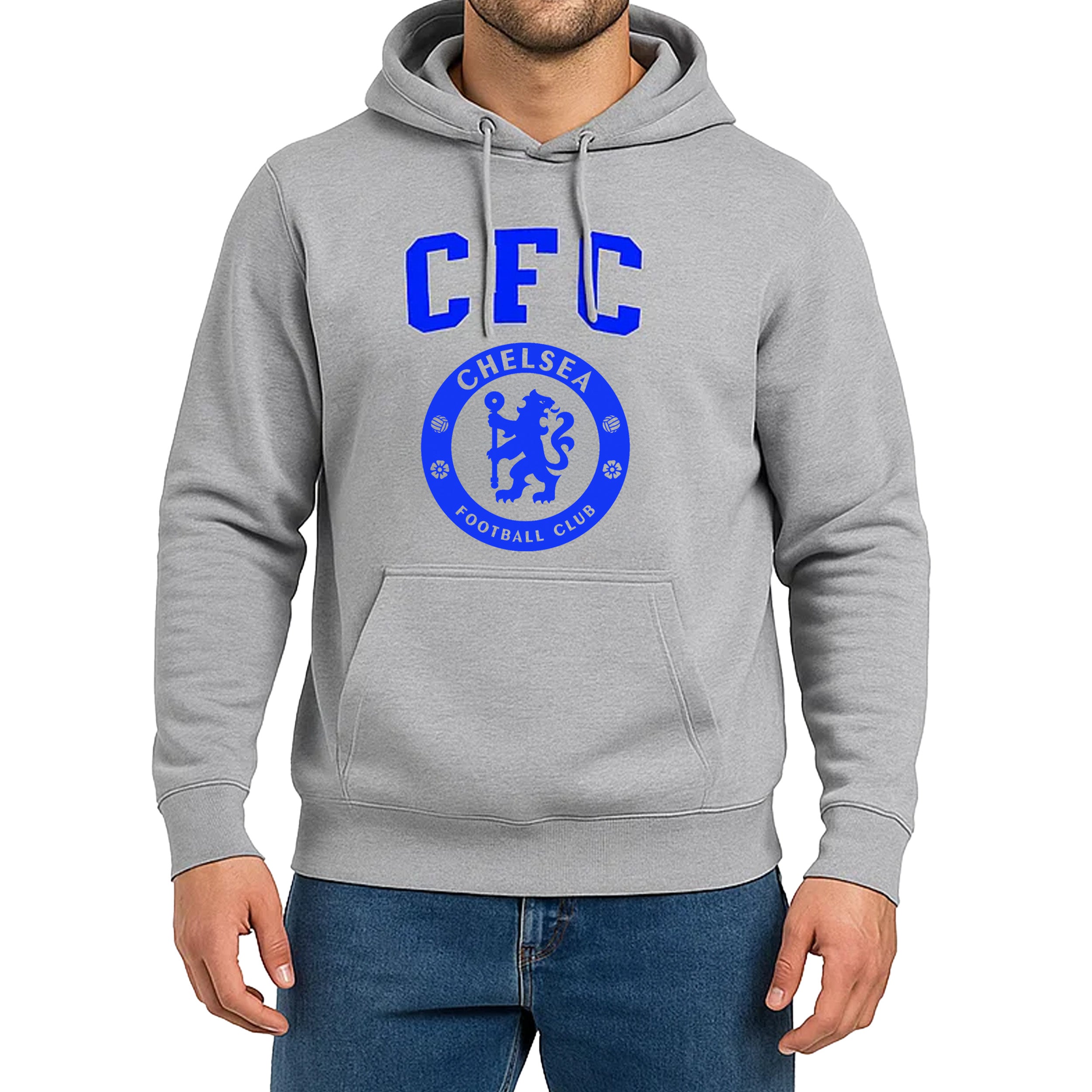 Chelsea Hoodie Grey Model 