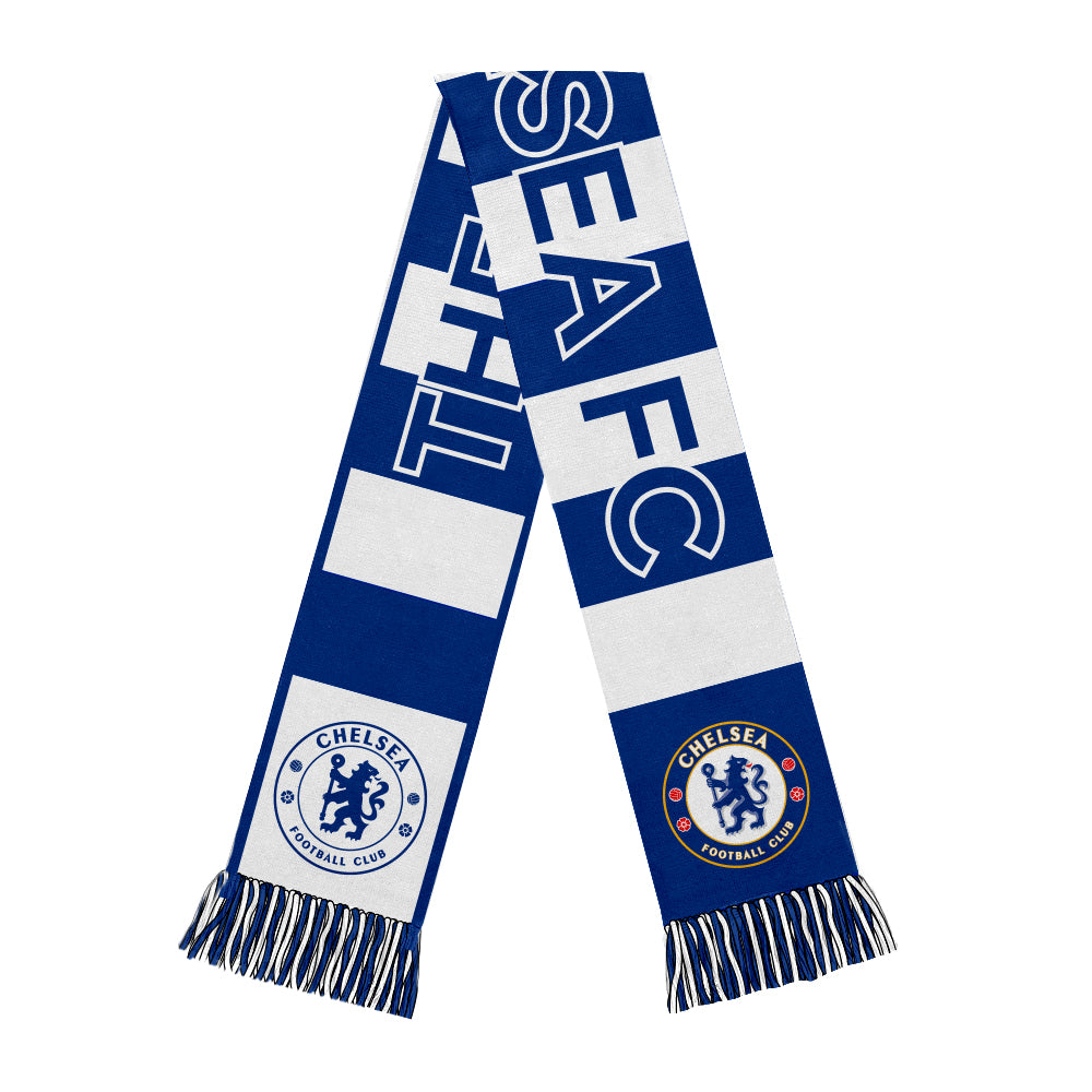 Chelsea FC Striped Reversible Fan Scarf