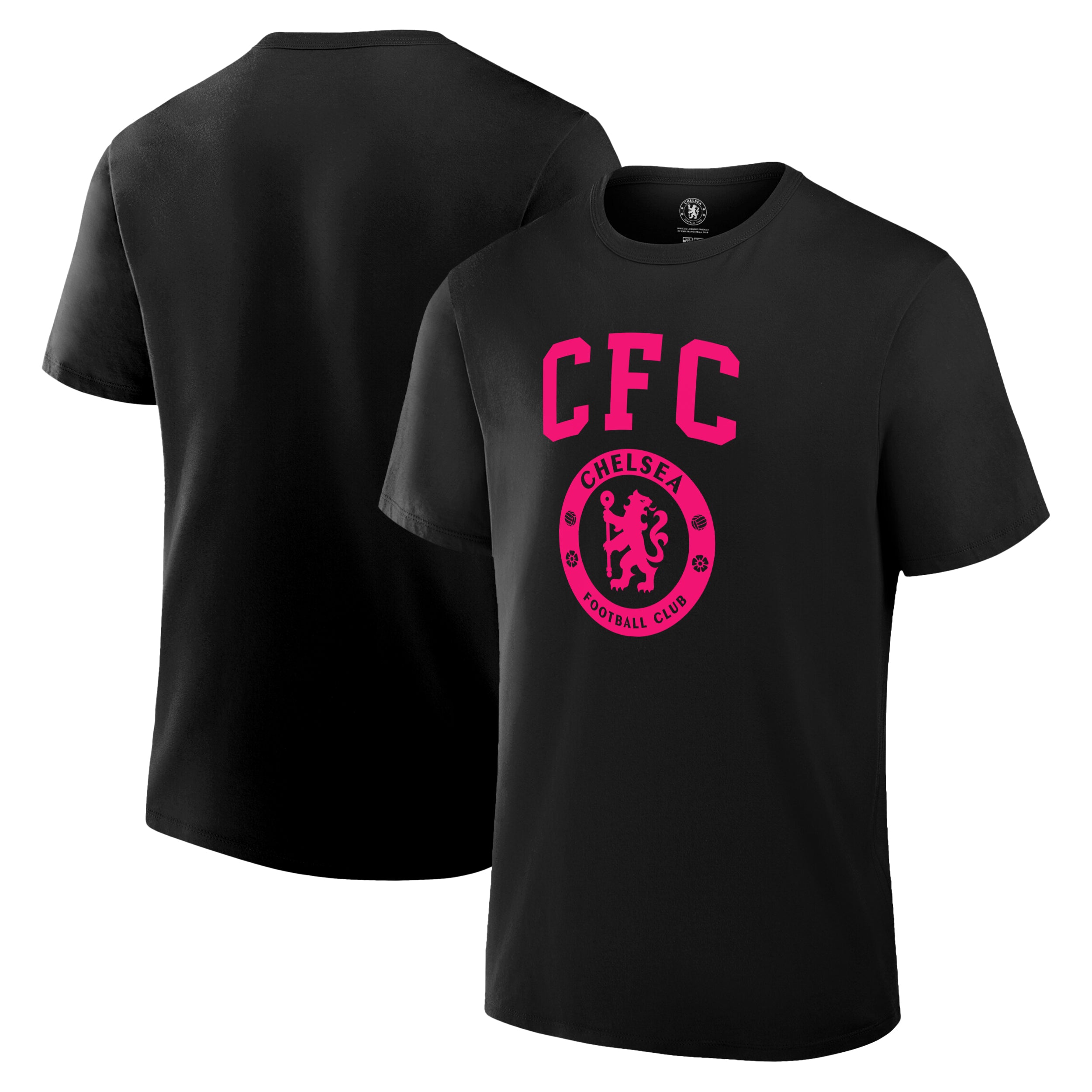 Chelsea T-Shirt Black Front Back