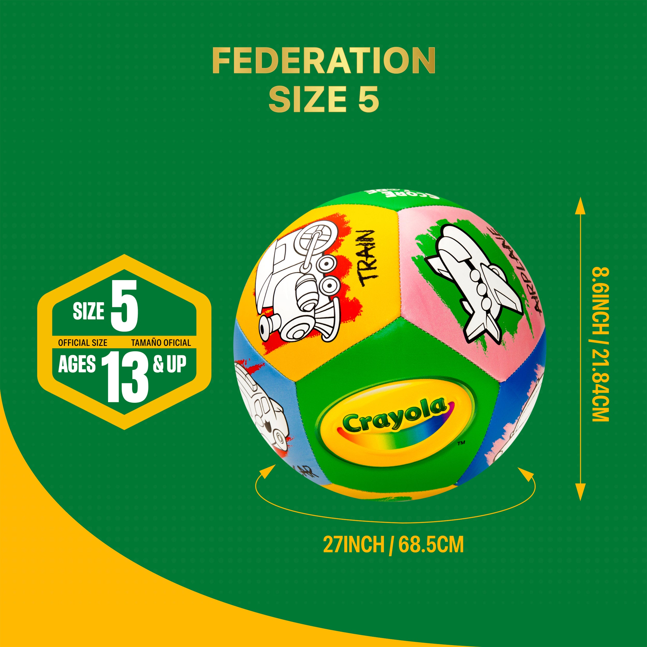Crayola Soccer Ball Detail 1