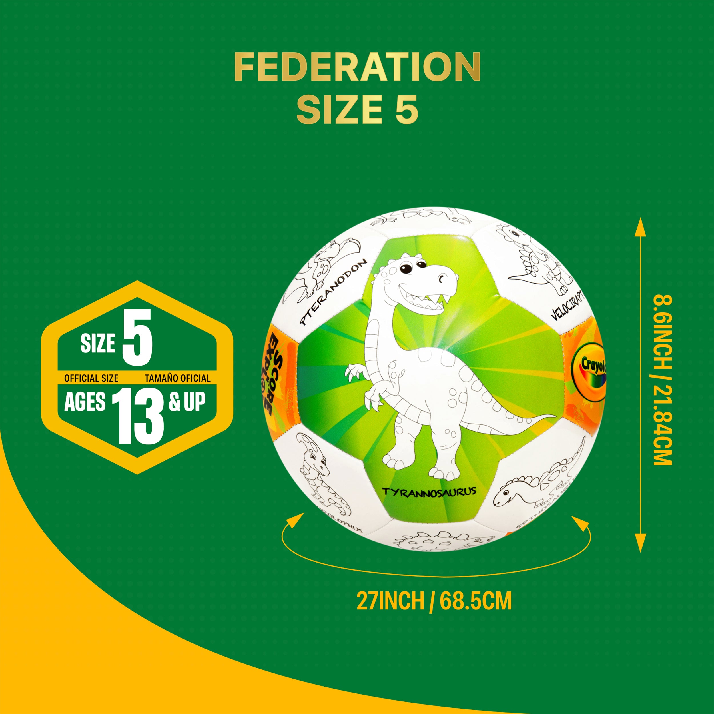 Crayola Soccer Ball Detail 1