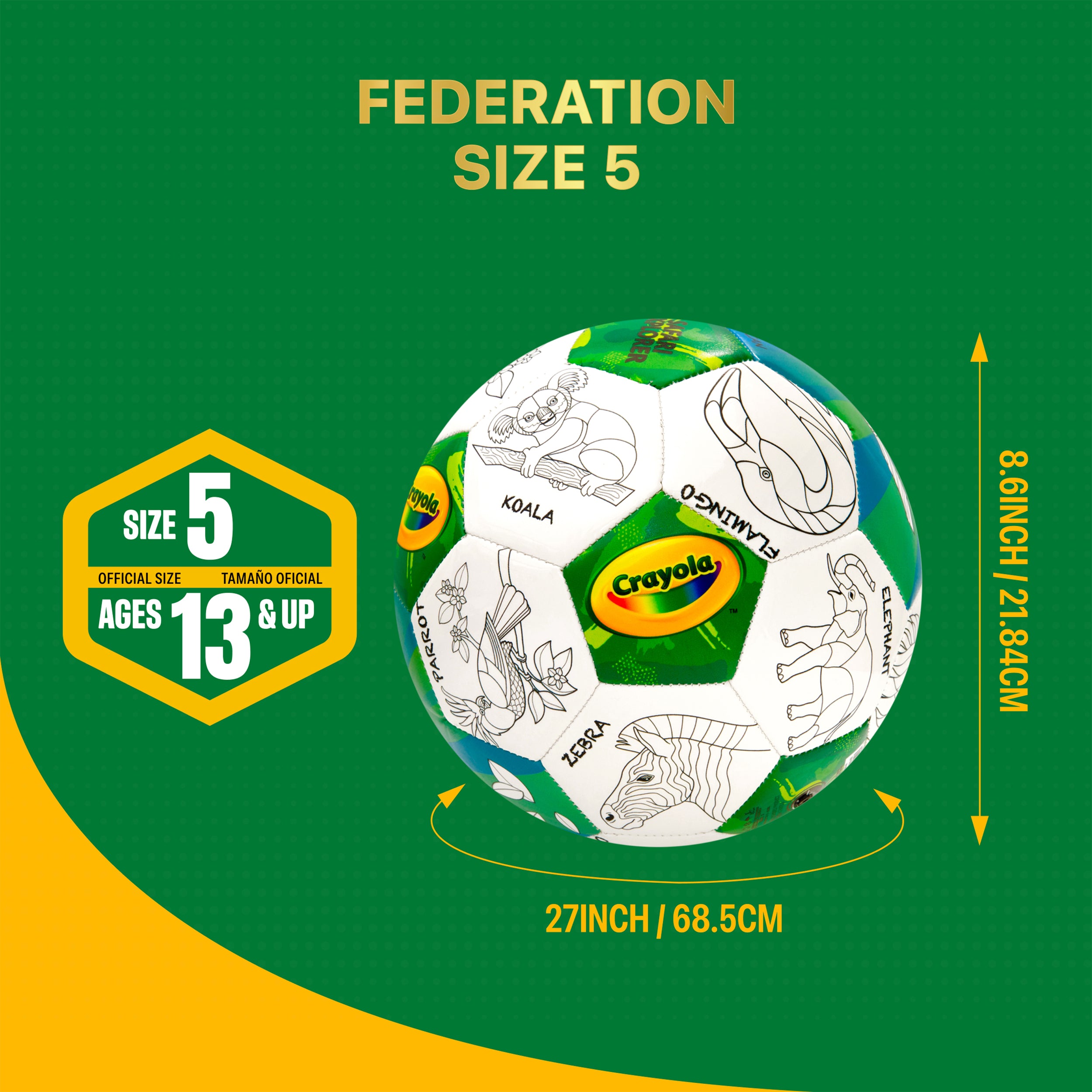Crayola Soccer Ball Detail 1