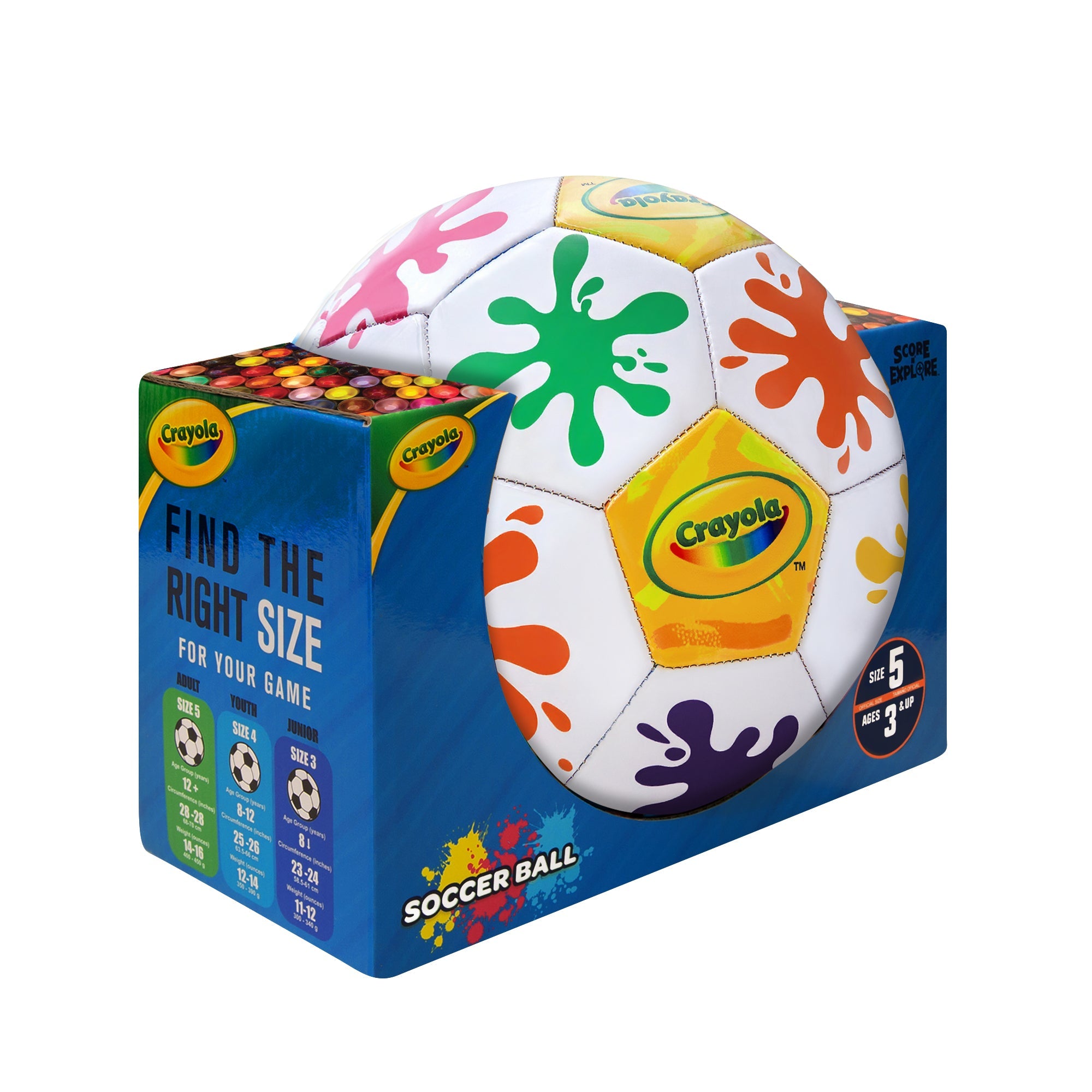 *COMING SOON* Score N' Explore Officially Licensed Crayola Splatter Soccer Ball