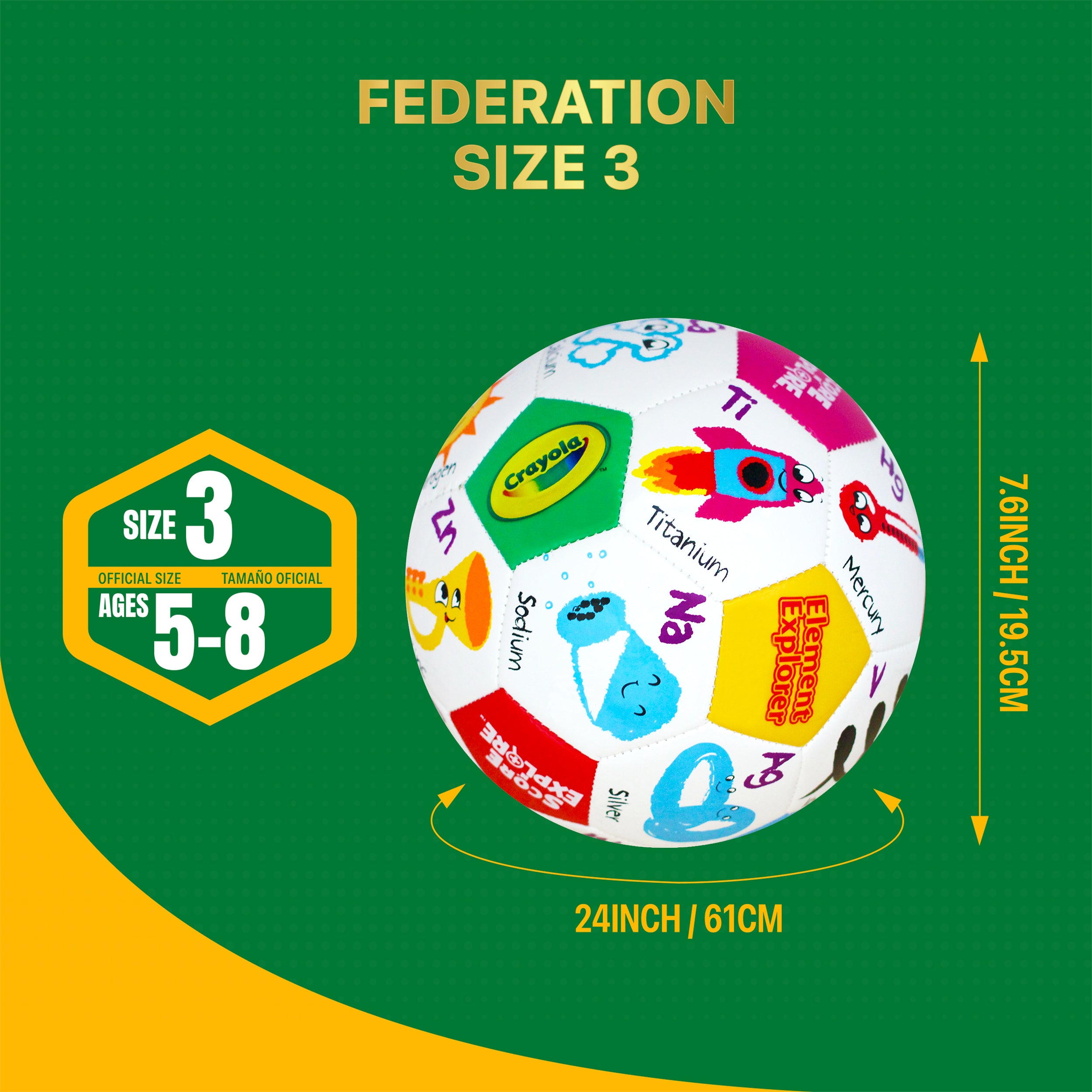 Crayola Soccer Ball Detail 1