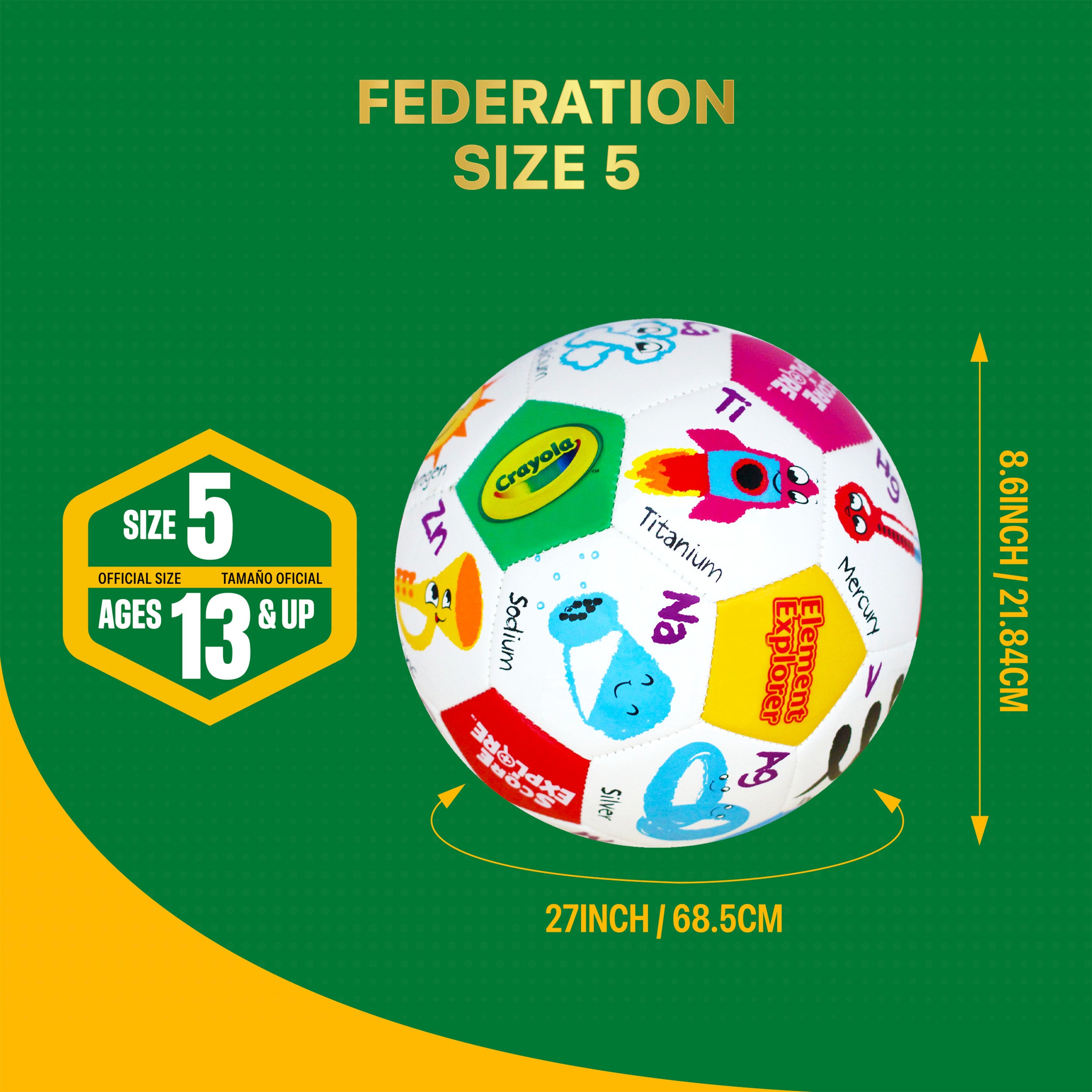 Crayola Soccer Ball Detail 1
