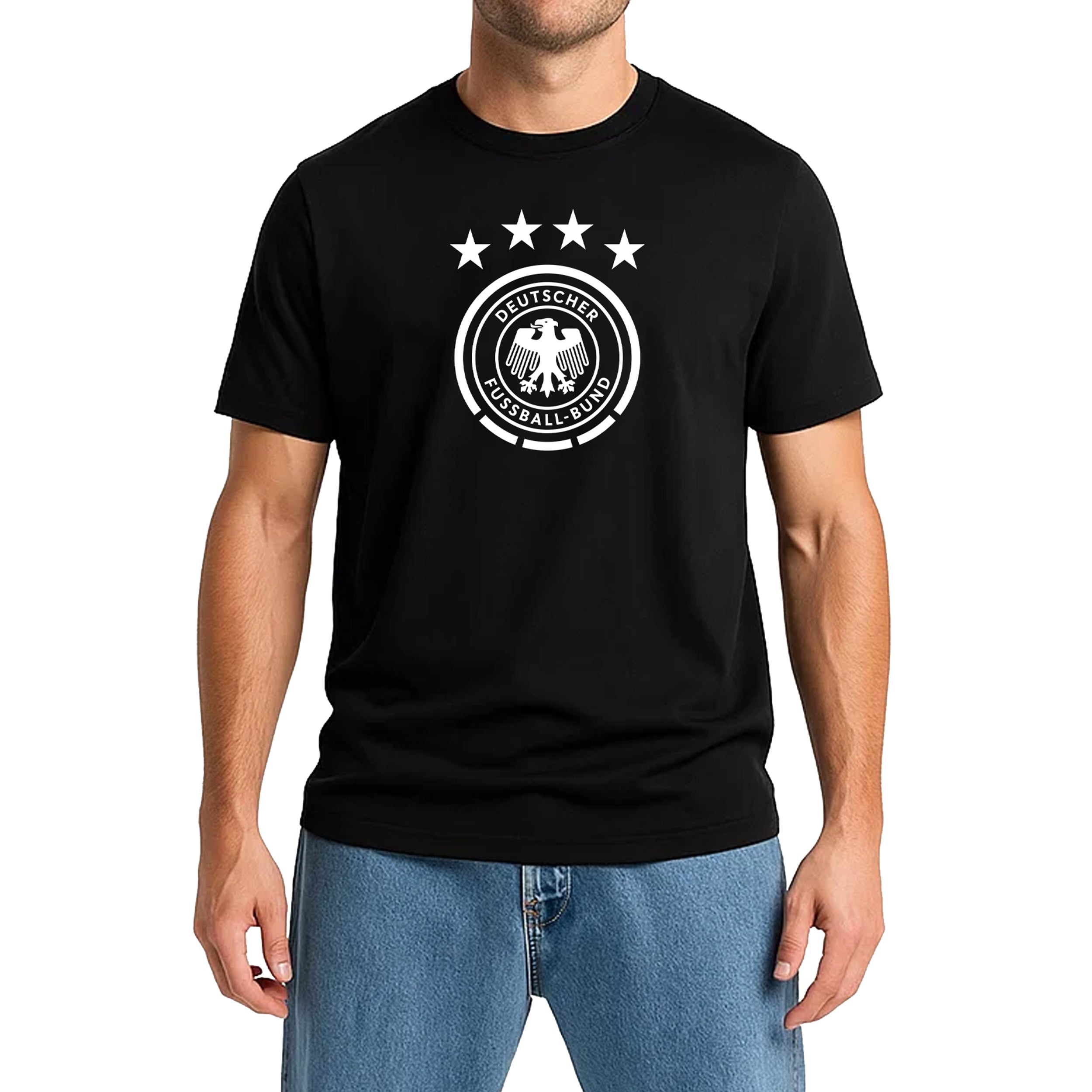 German Football Association Black T-shirt Model