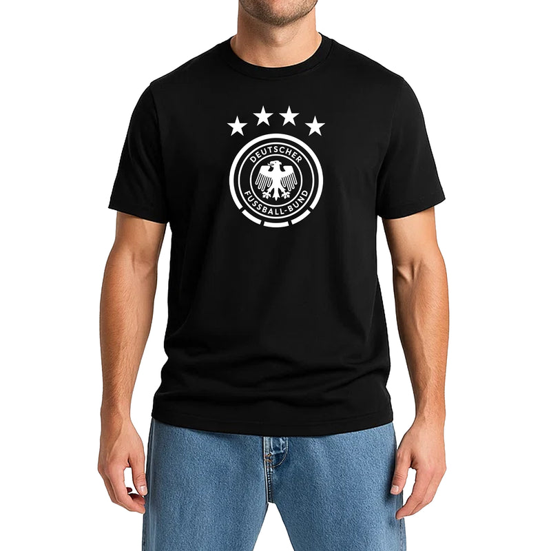 German Football Association Black T-shirt Model