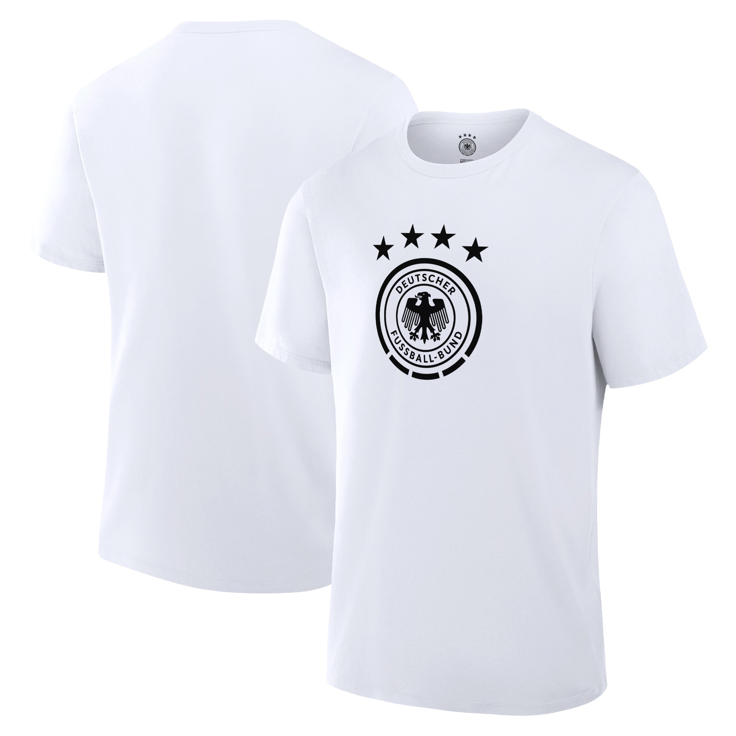German Football Association White T-shirt Front Back