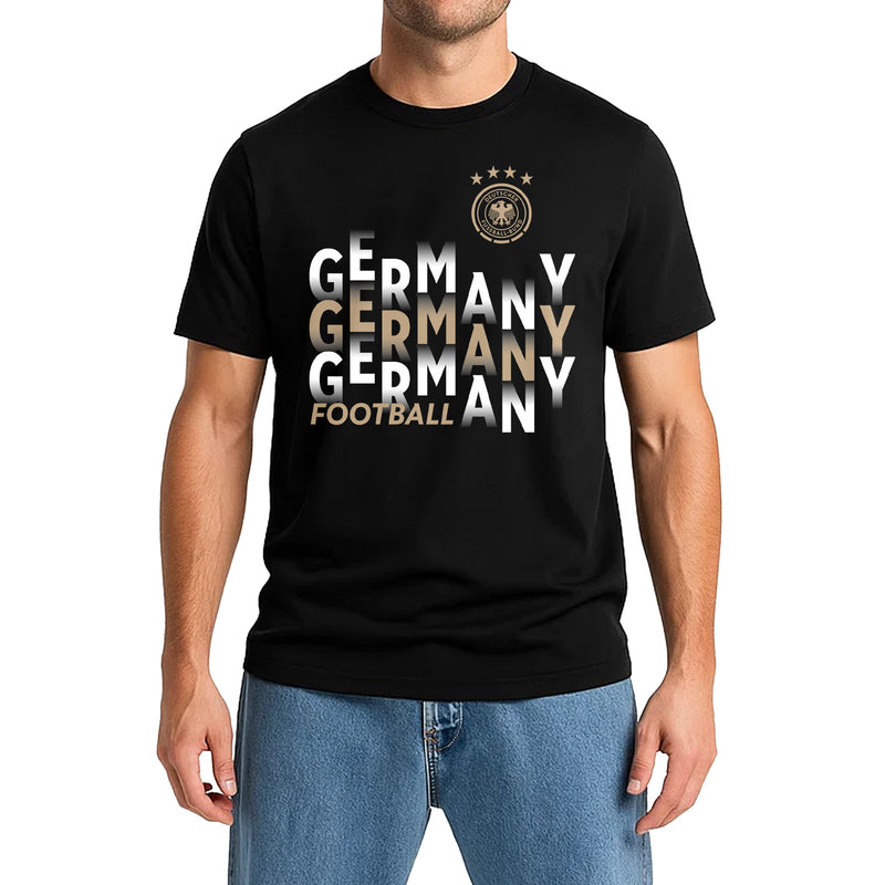German Football Association Black T-shirt Model