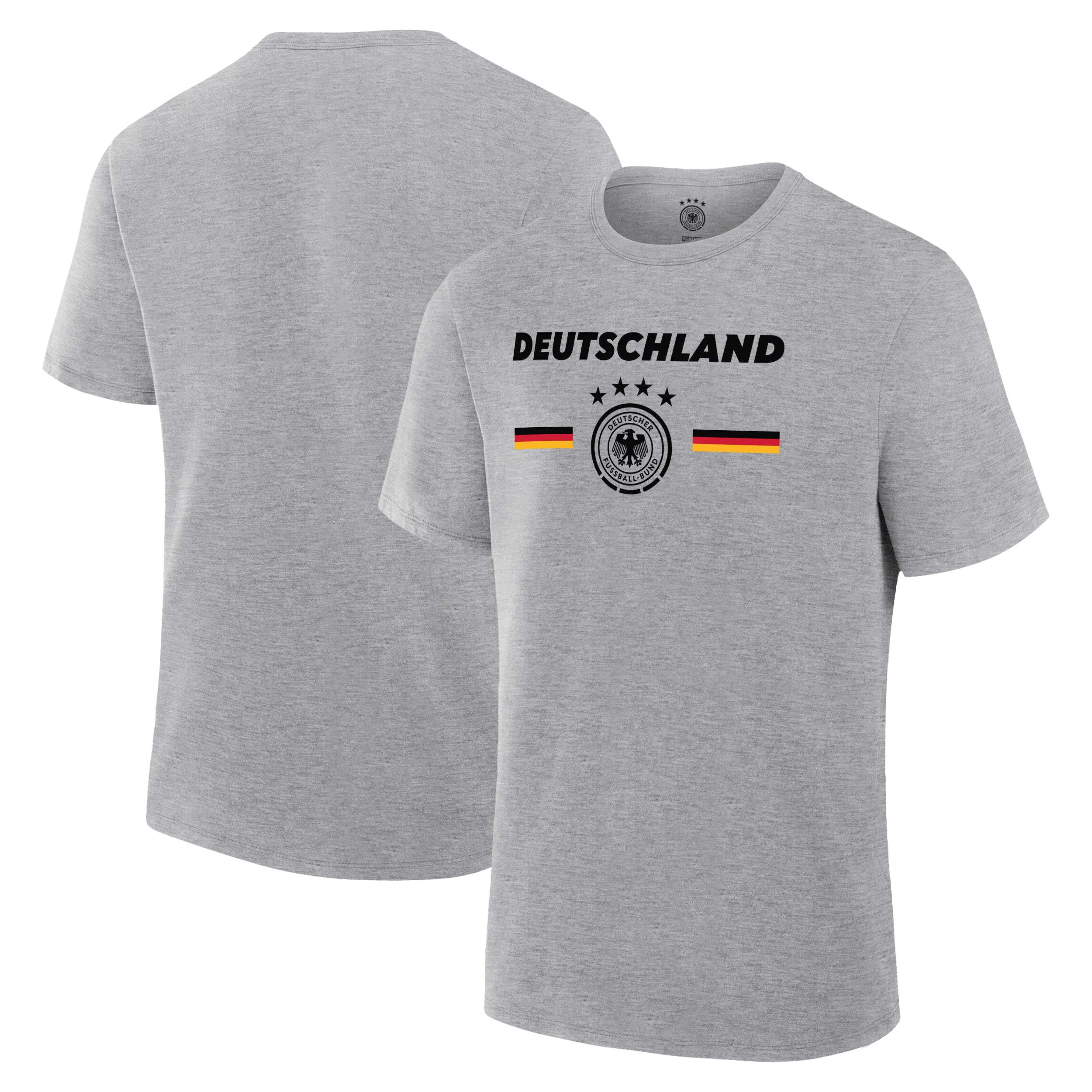 German Football Association Charcoal T-shirt Front Back