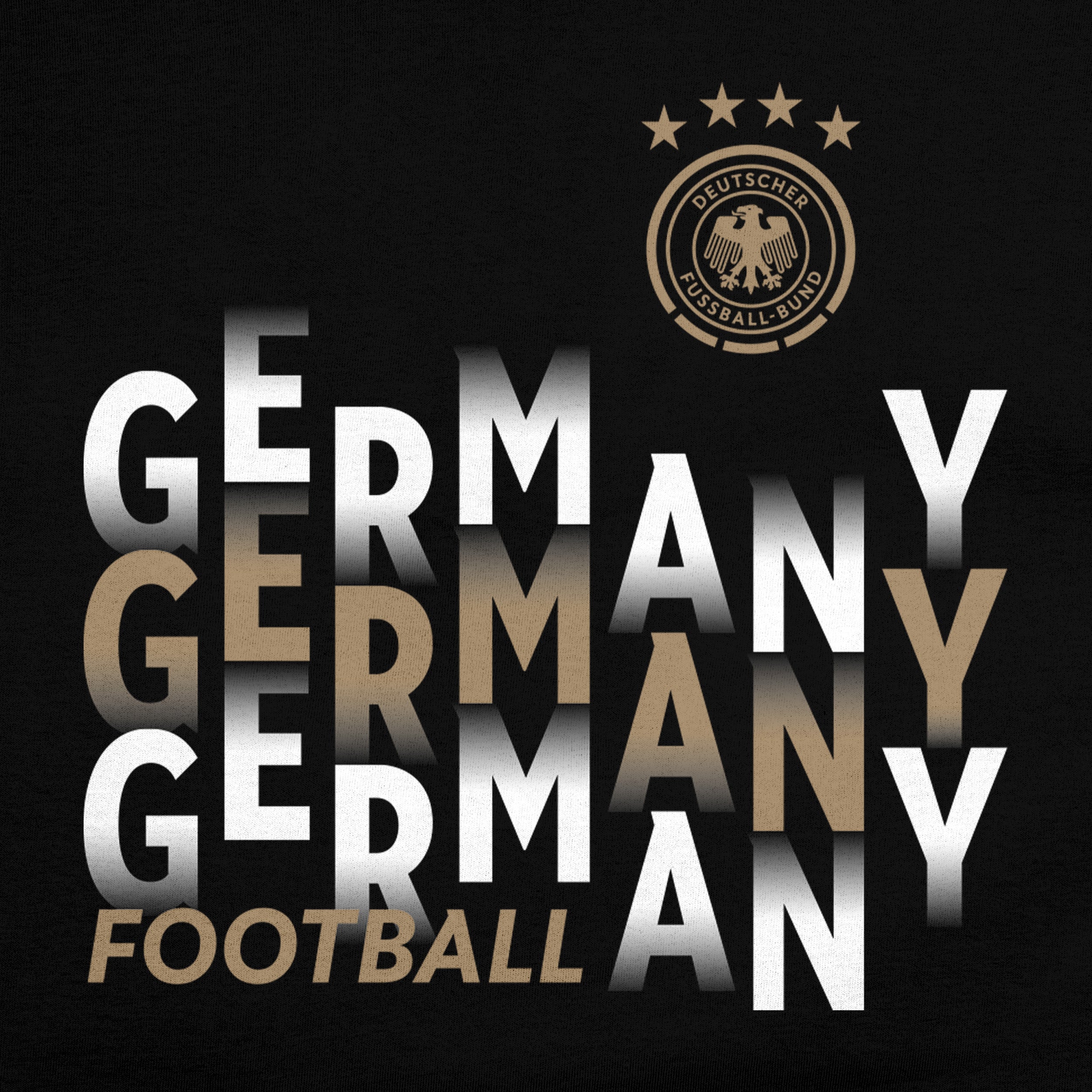 German Football Association Black T-shirt Detail 1
