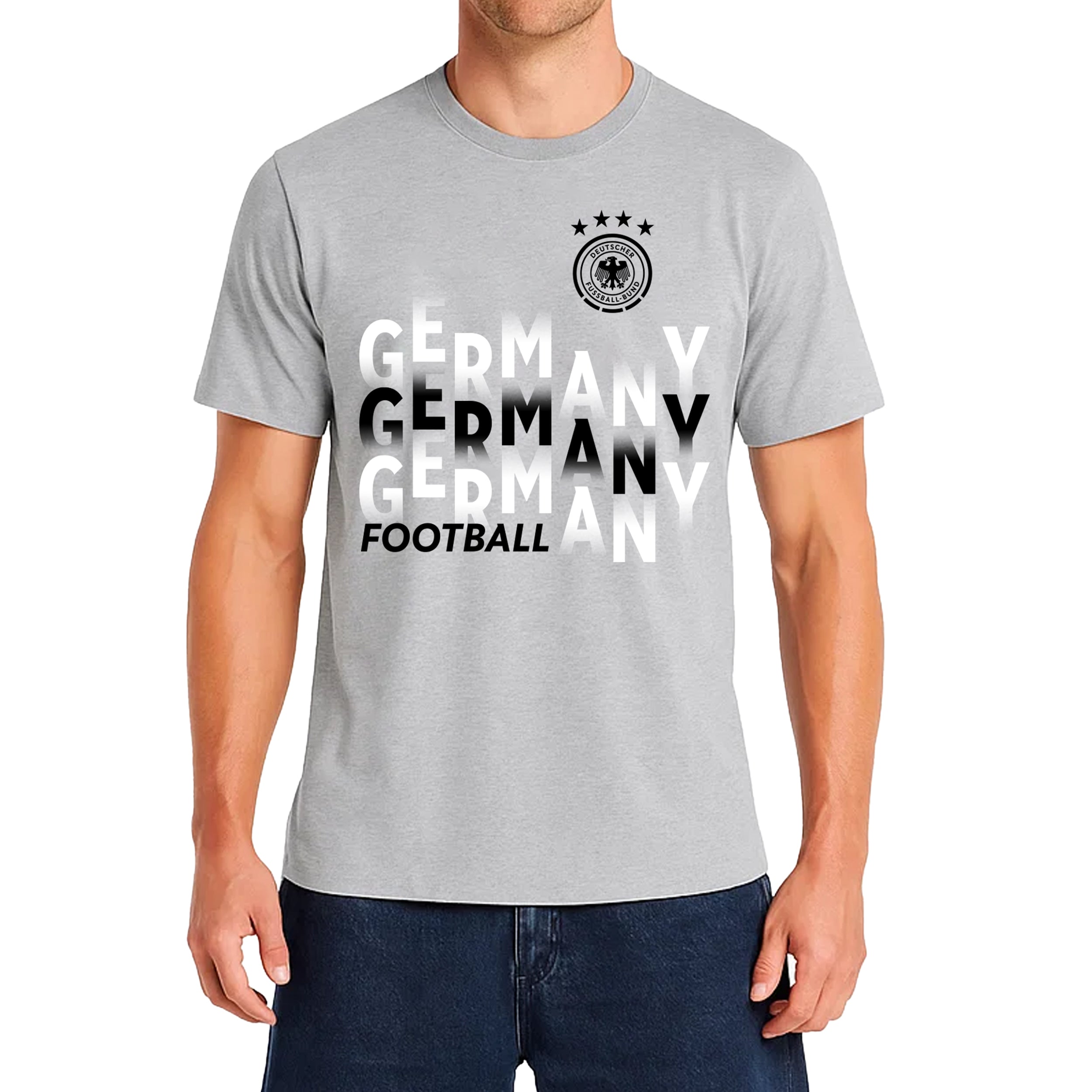 German Football Association Charcoal T-shirt Model
