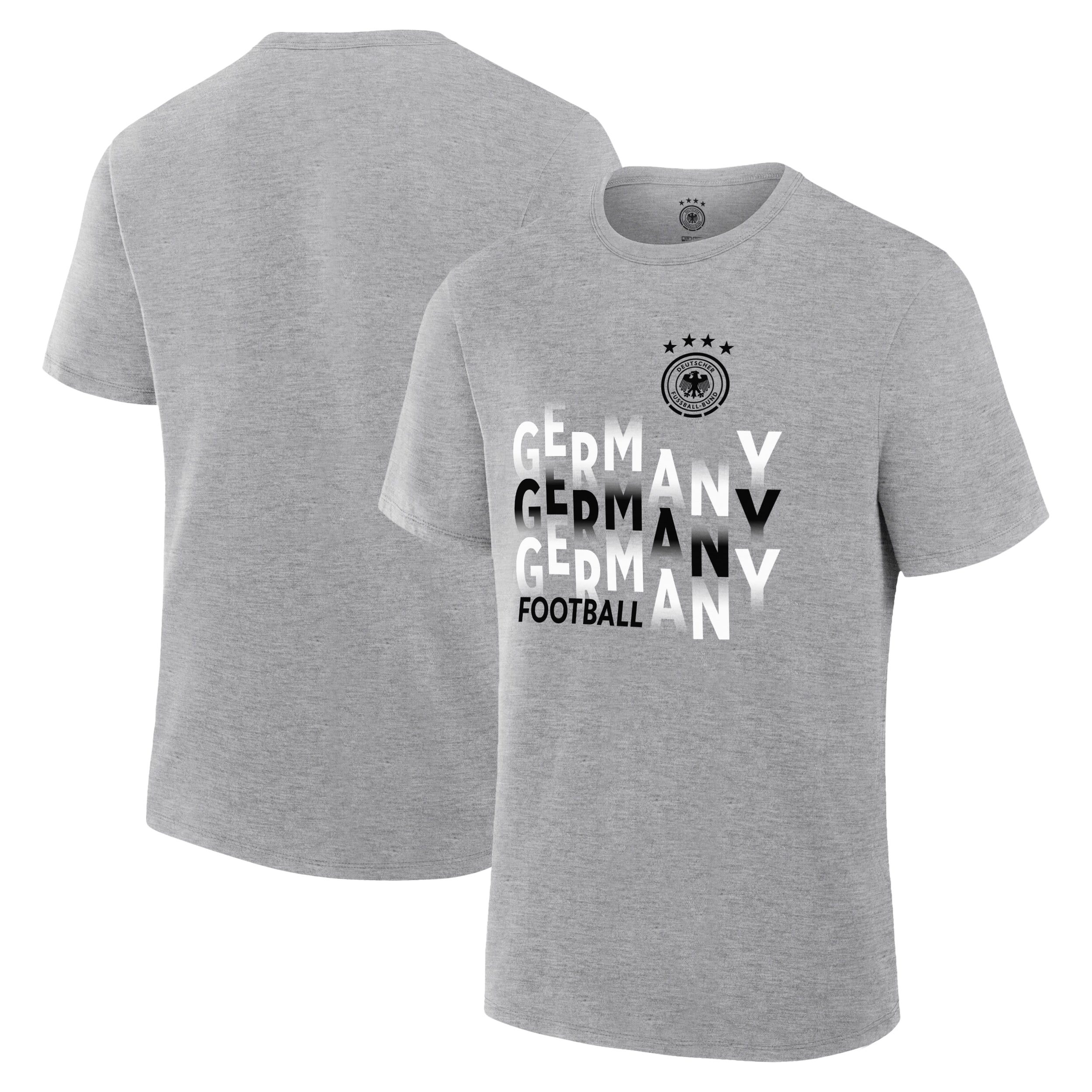 German Football Association Charcoal T-shirt Front Back