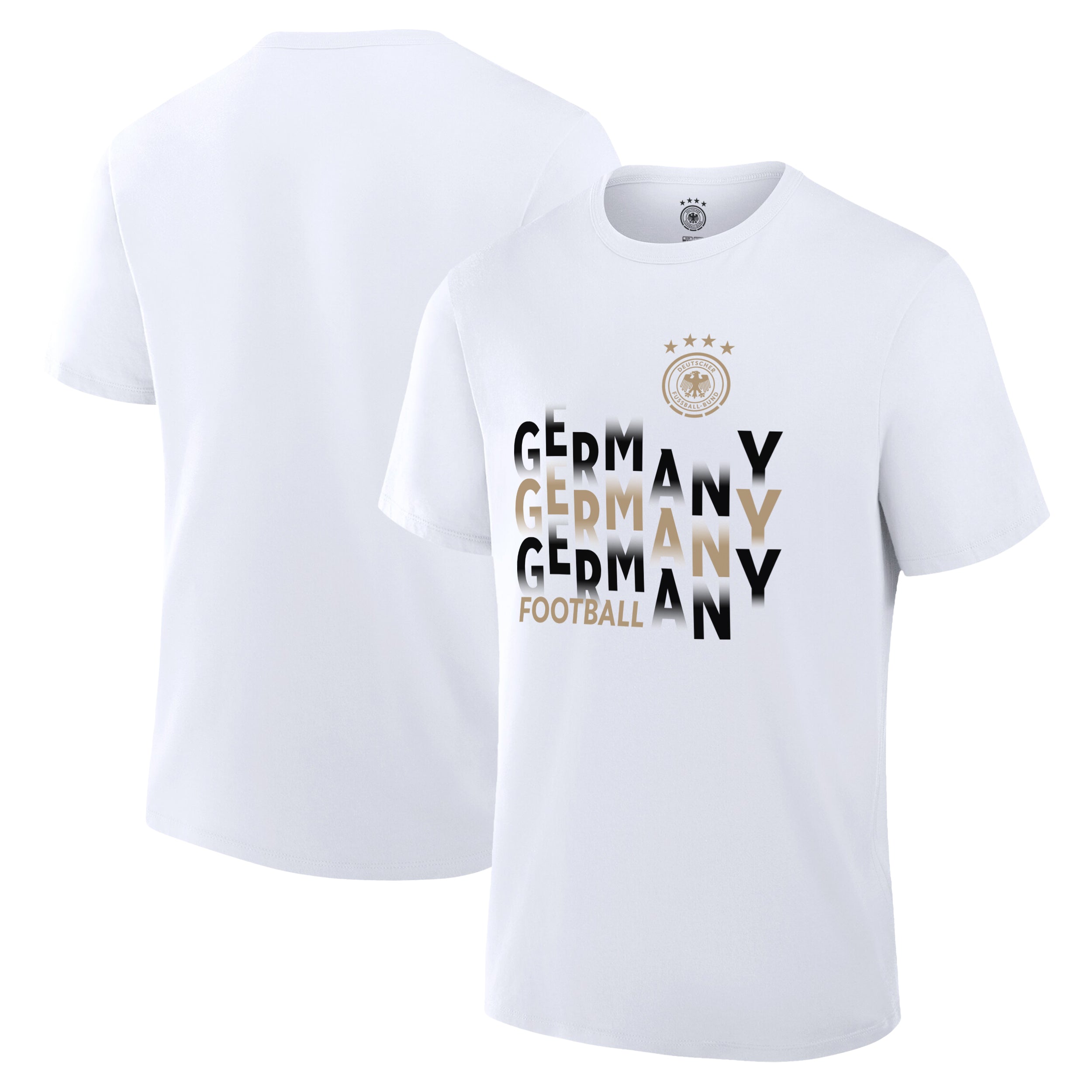 German Football Association White T-shirt Front Back