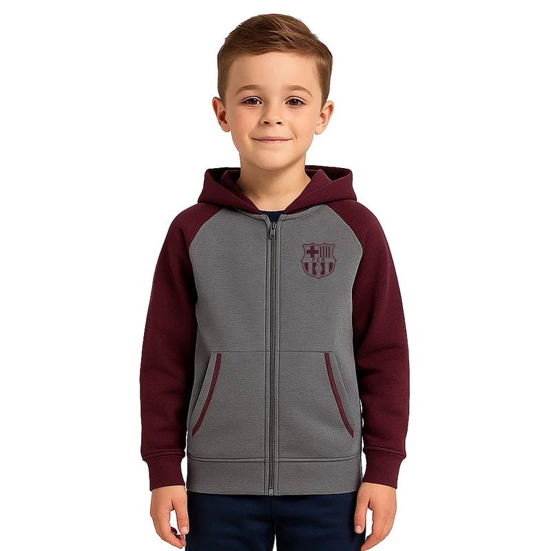 FC Barcelona Zip Up Hoodie - FCB08ZH-2