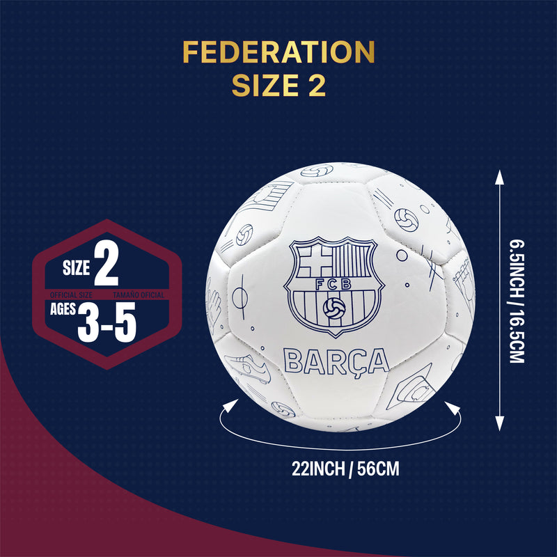 FC Barcelona Soccer Ball - FCB100BL-W2