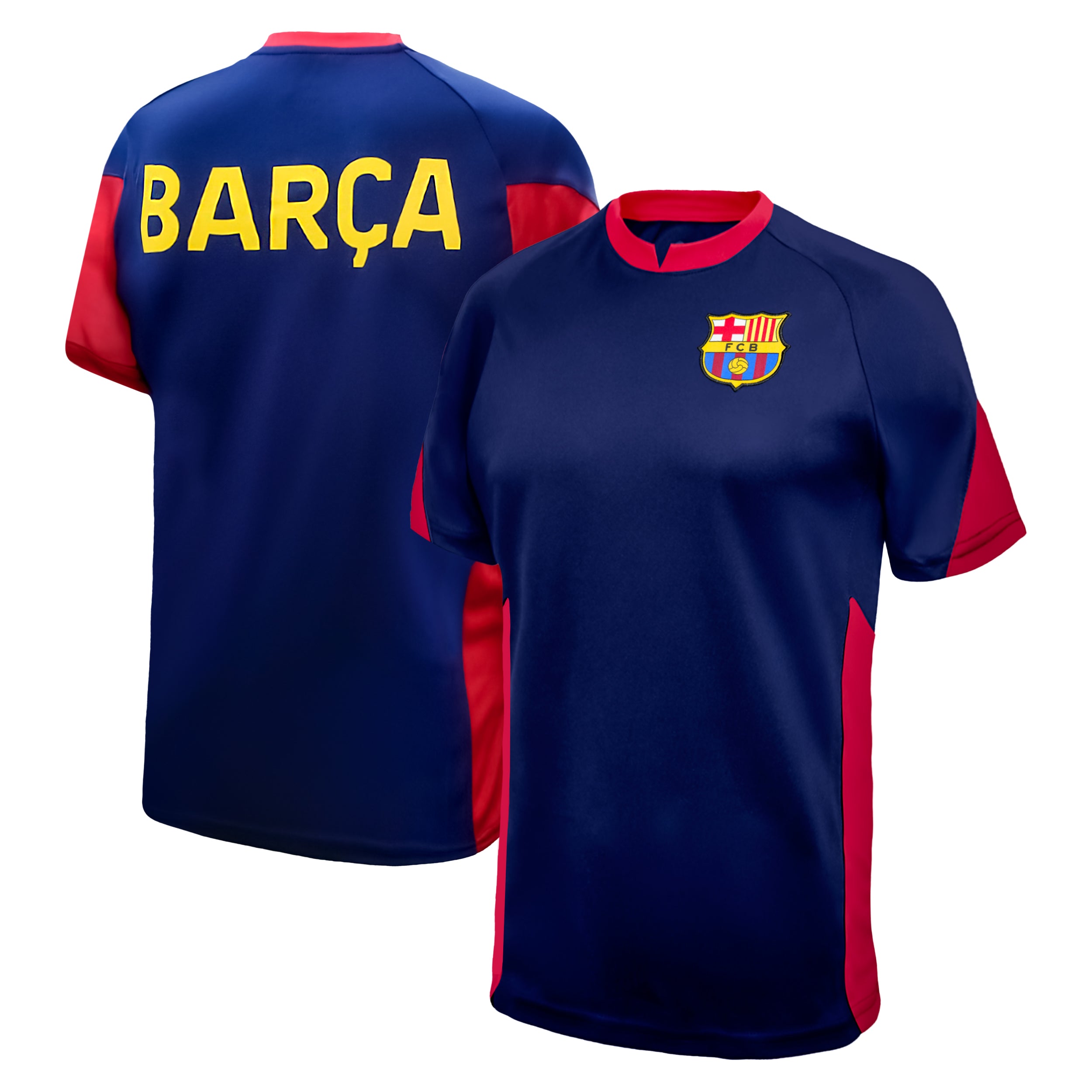 Barcelona Navy Shirt Front Back