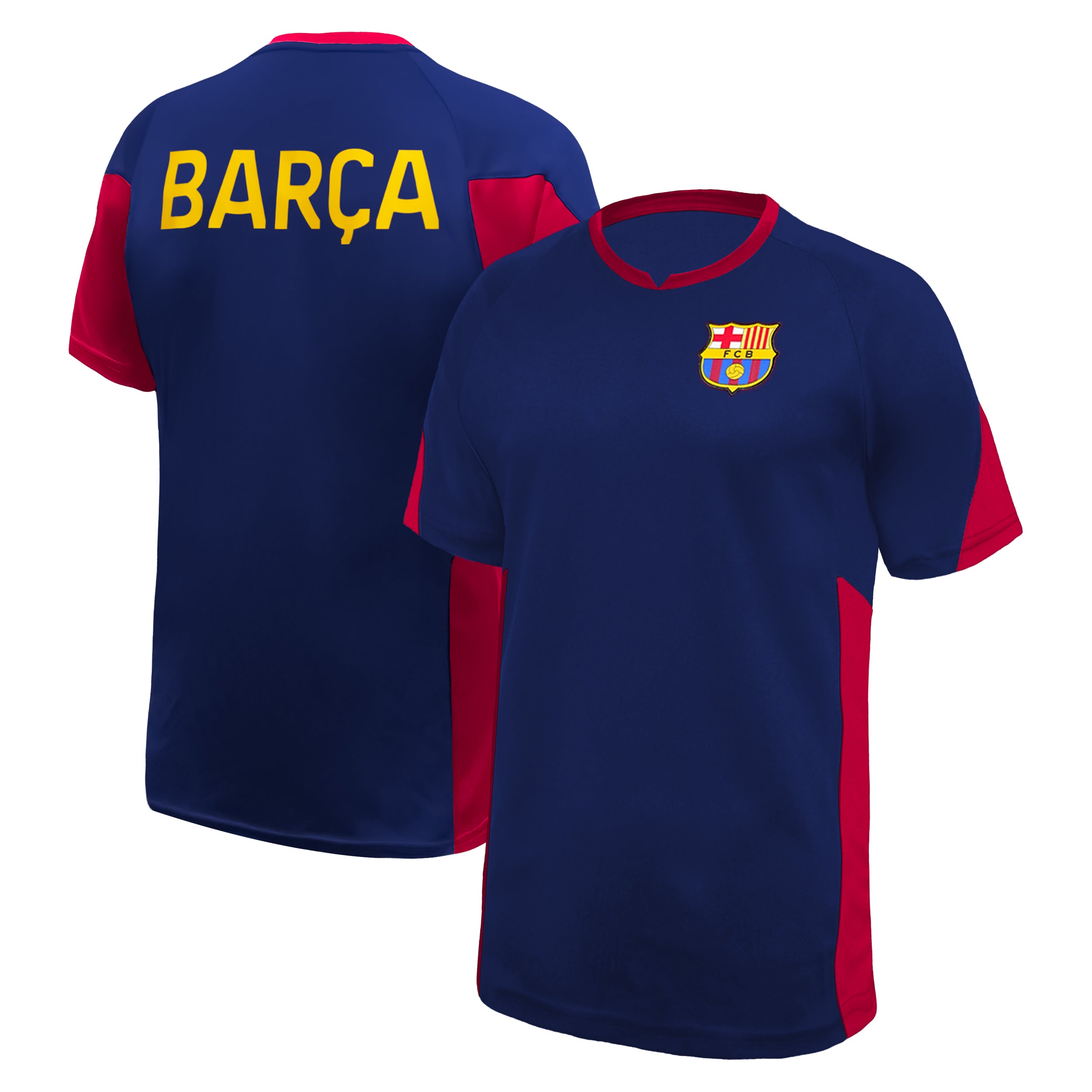 Barcelona Navy Shirt Front Back