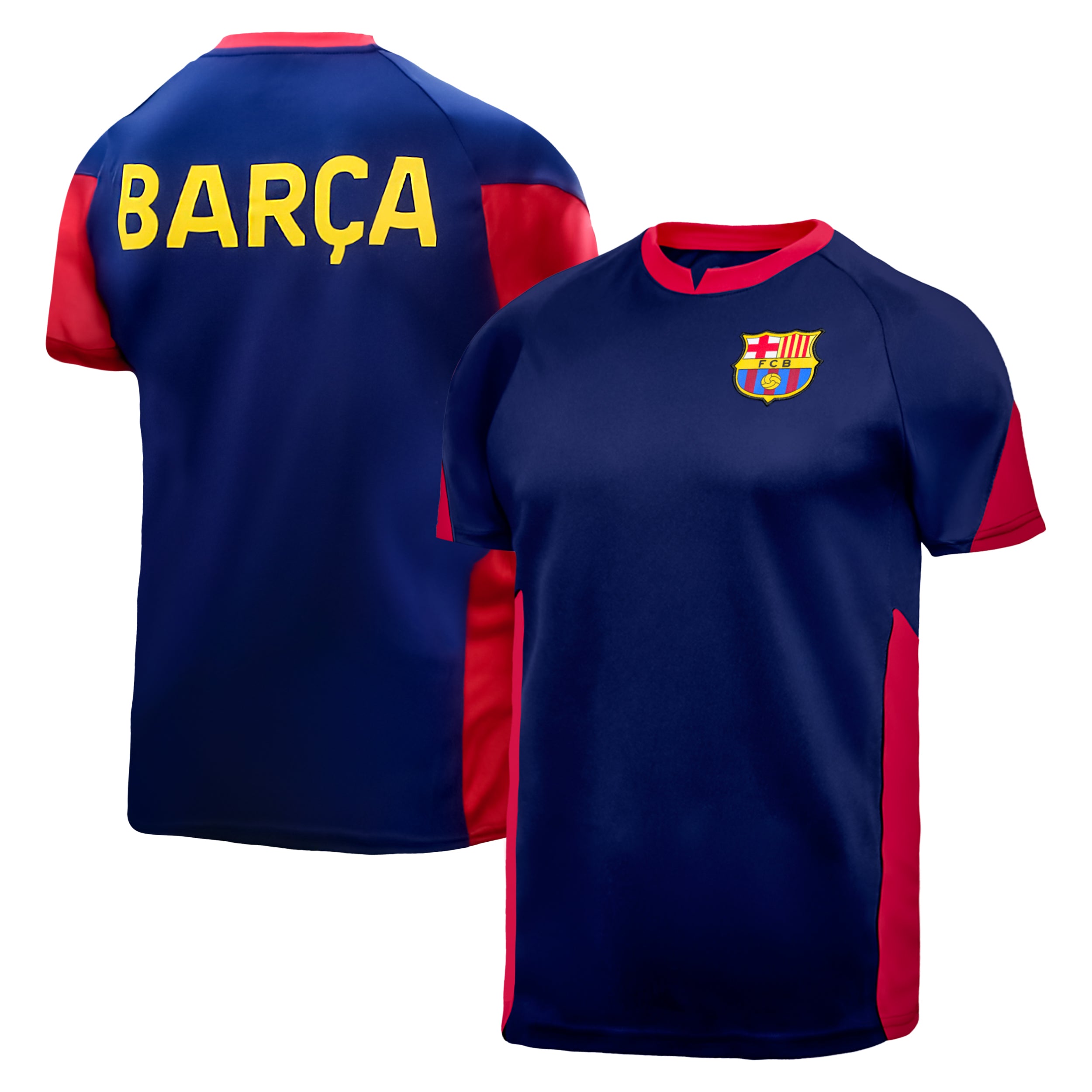 Barcelona Navy Shirt Front Back