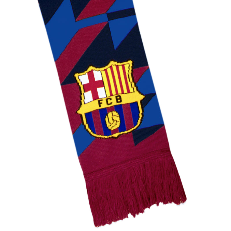 FC Barcelona Fan Gear Bundle: Scarf & Beanie Set