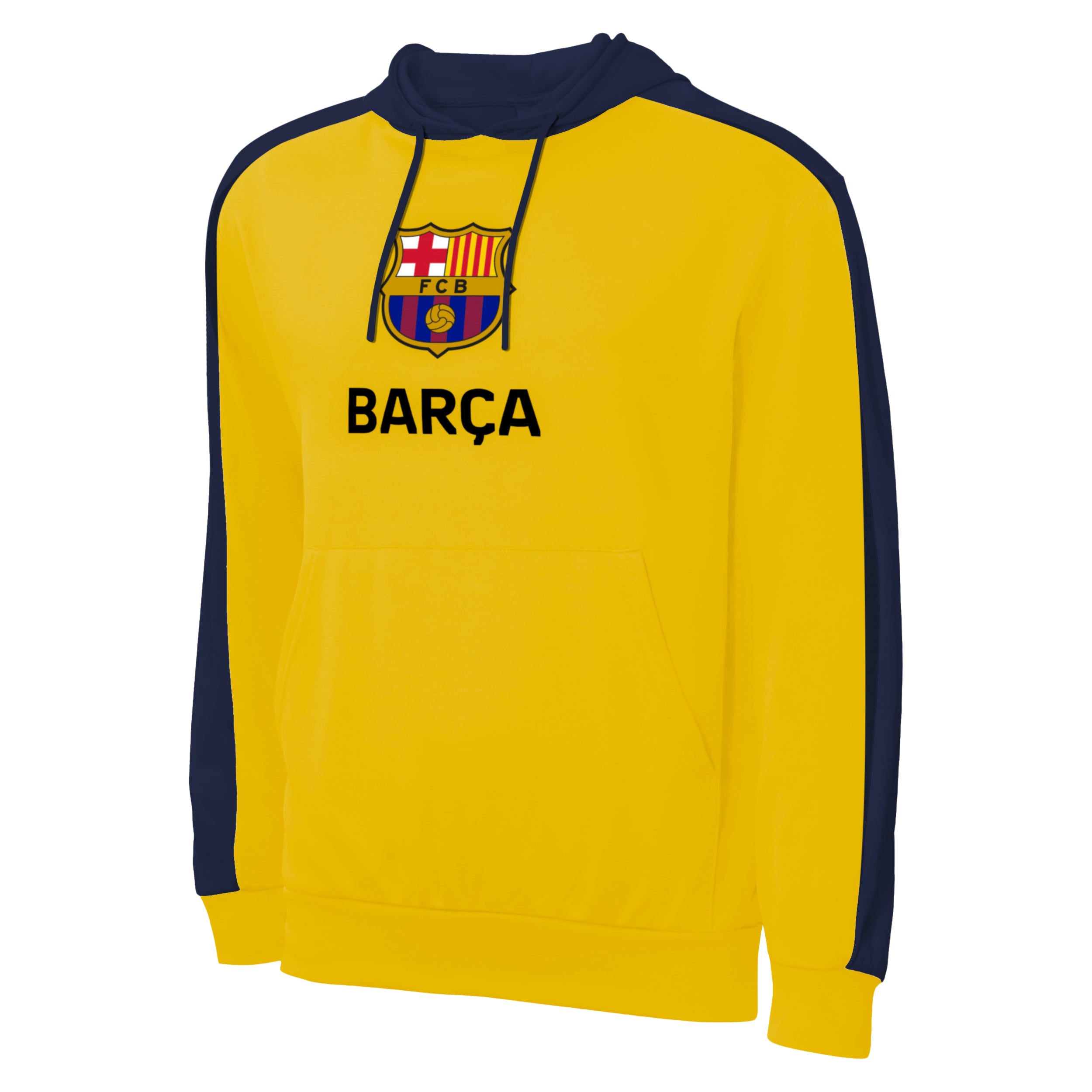 Barcelona Yellow Hoodie Side 3