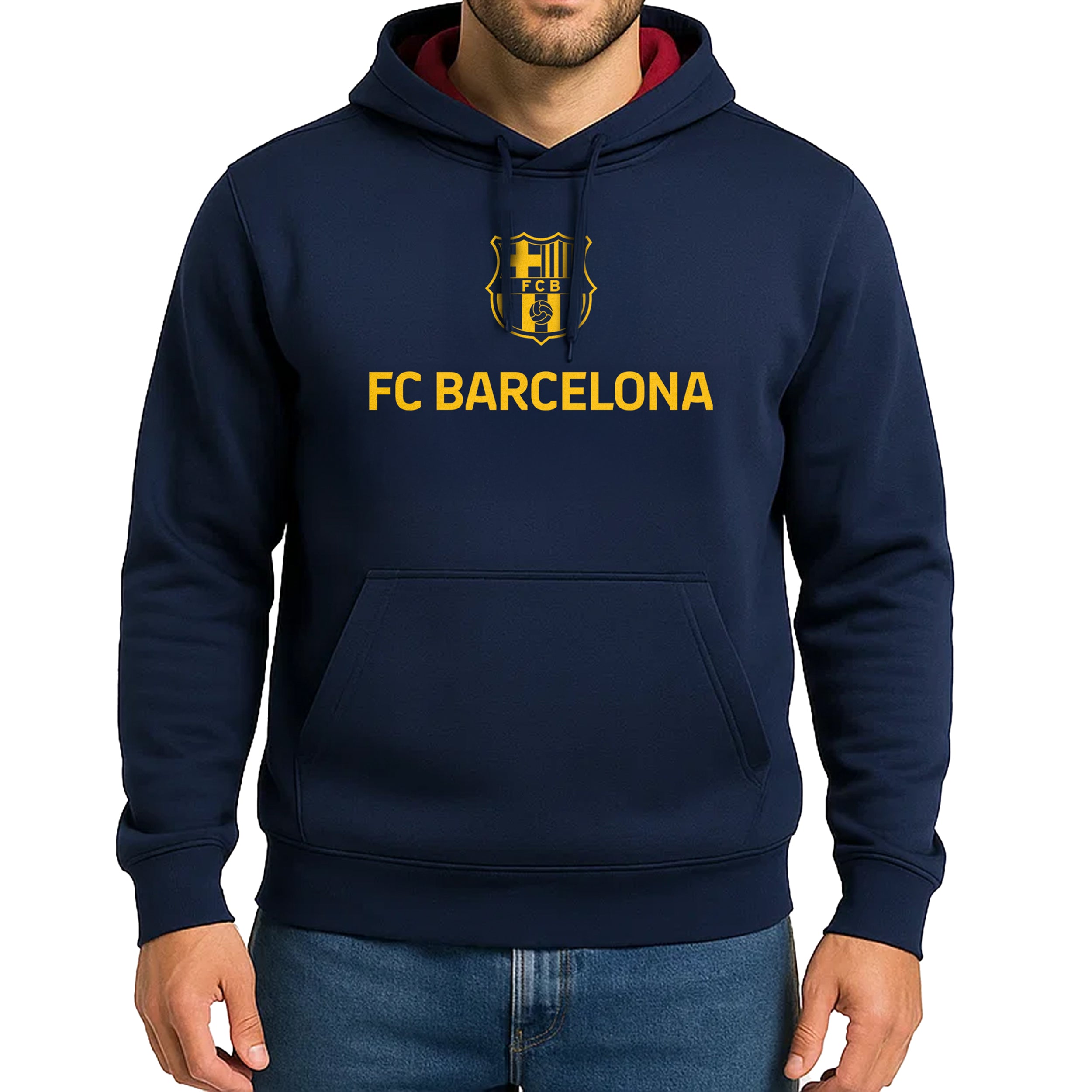 Barcelona Navy Hoodie Side 1