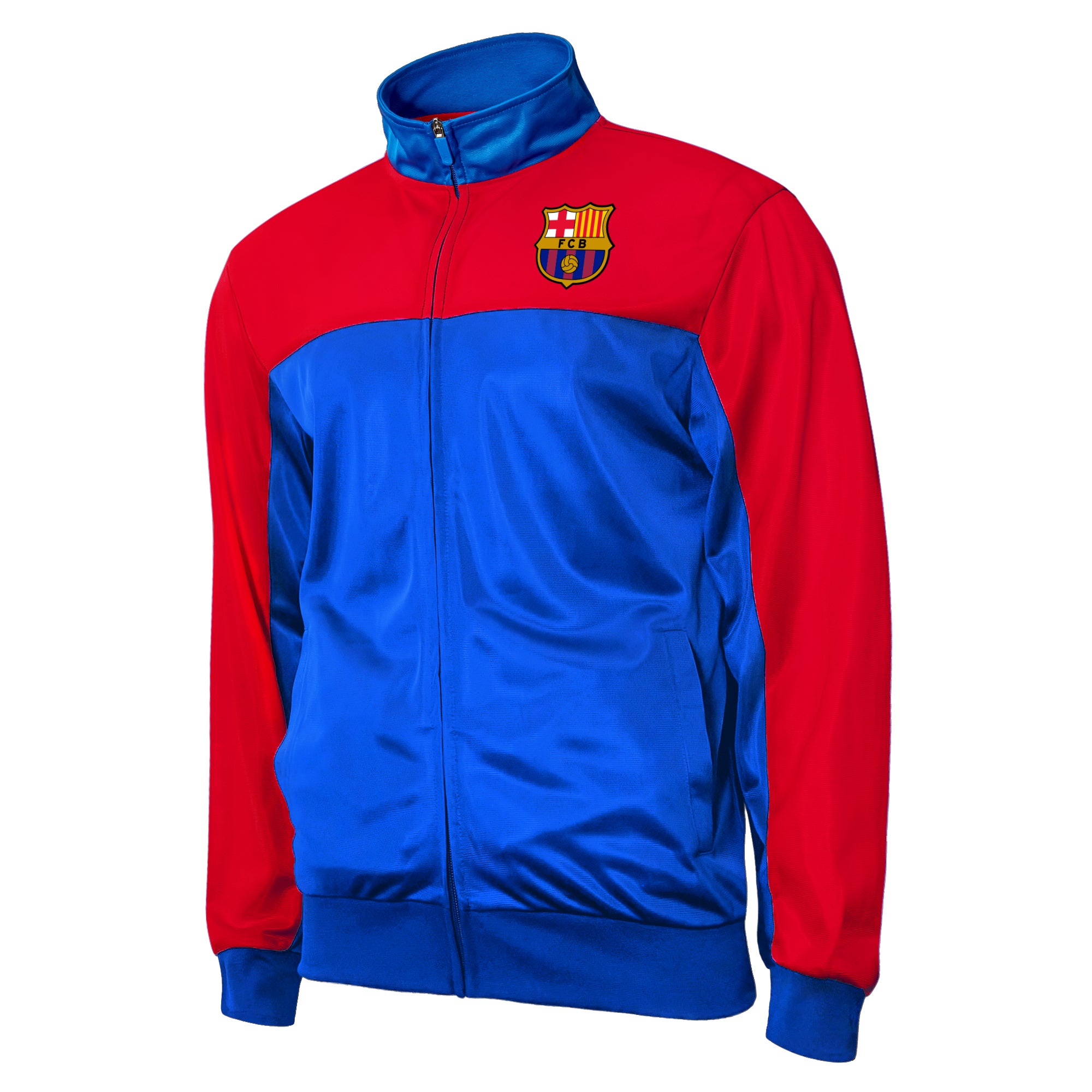 FC Barcelona Blue Track Jacket Front