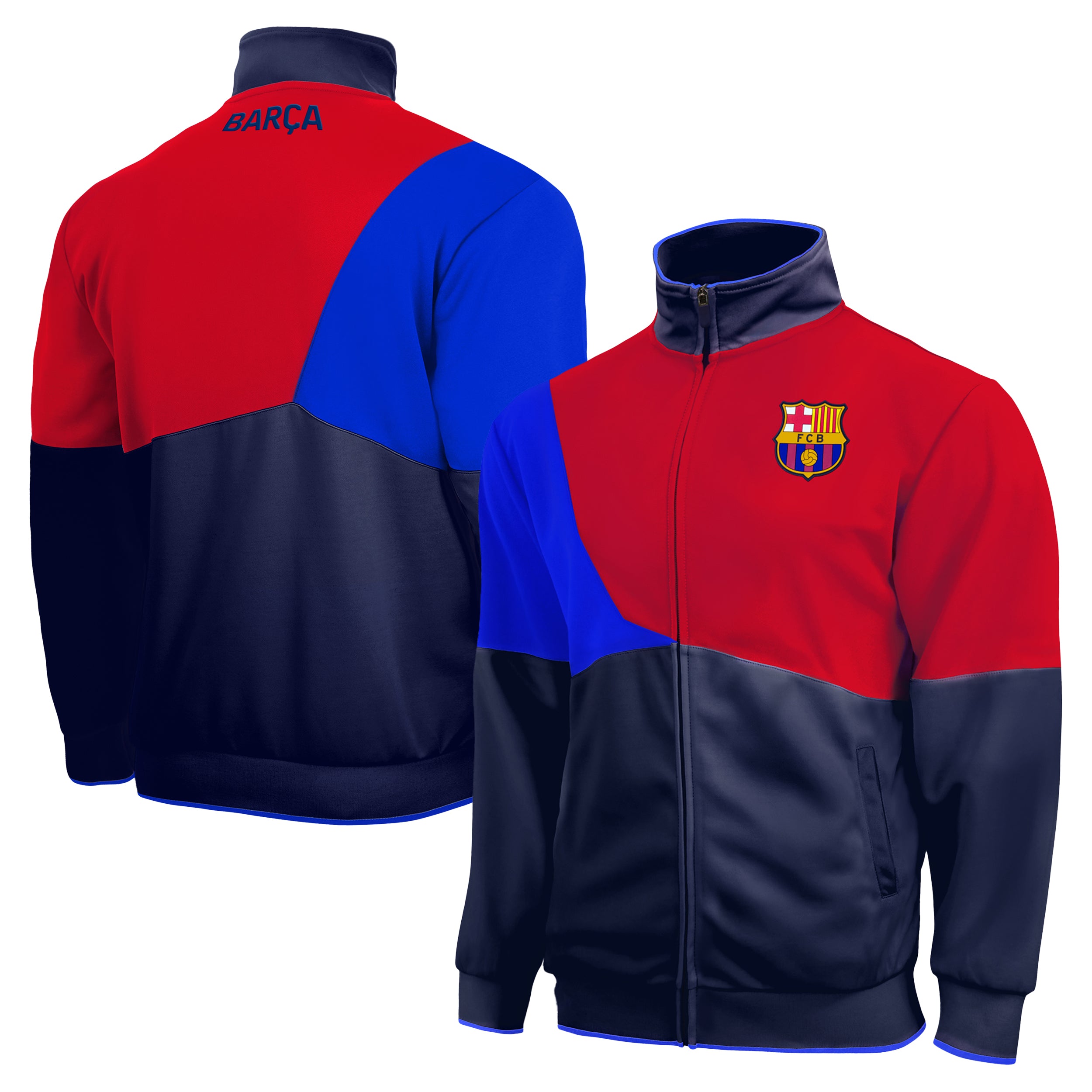 Barcelona Track Jacket Front Back