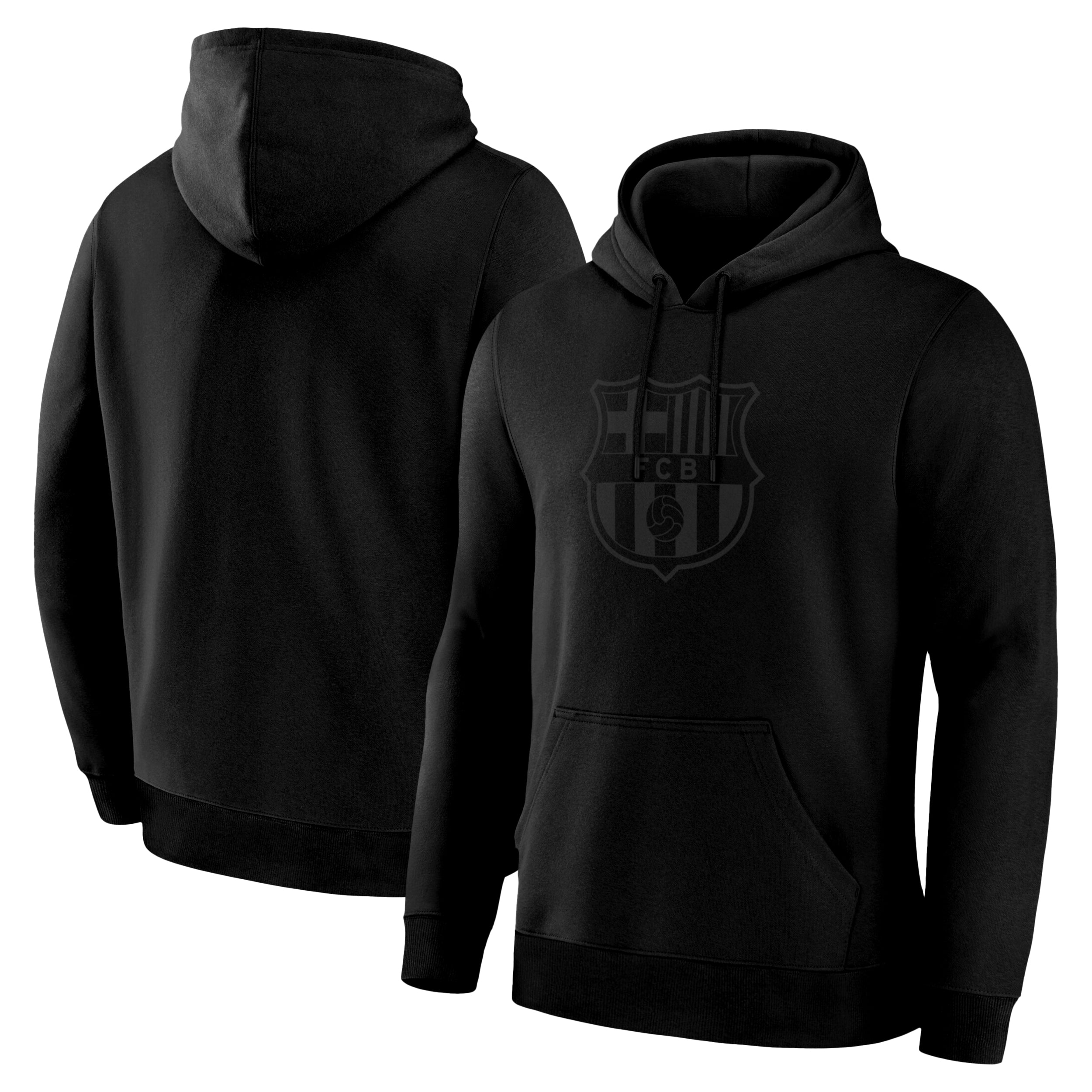 Barcelona Blackout Hoodie Front Back