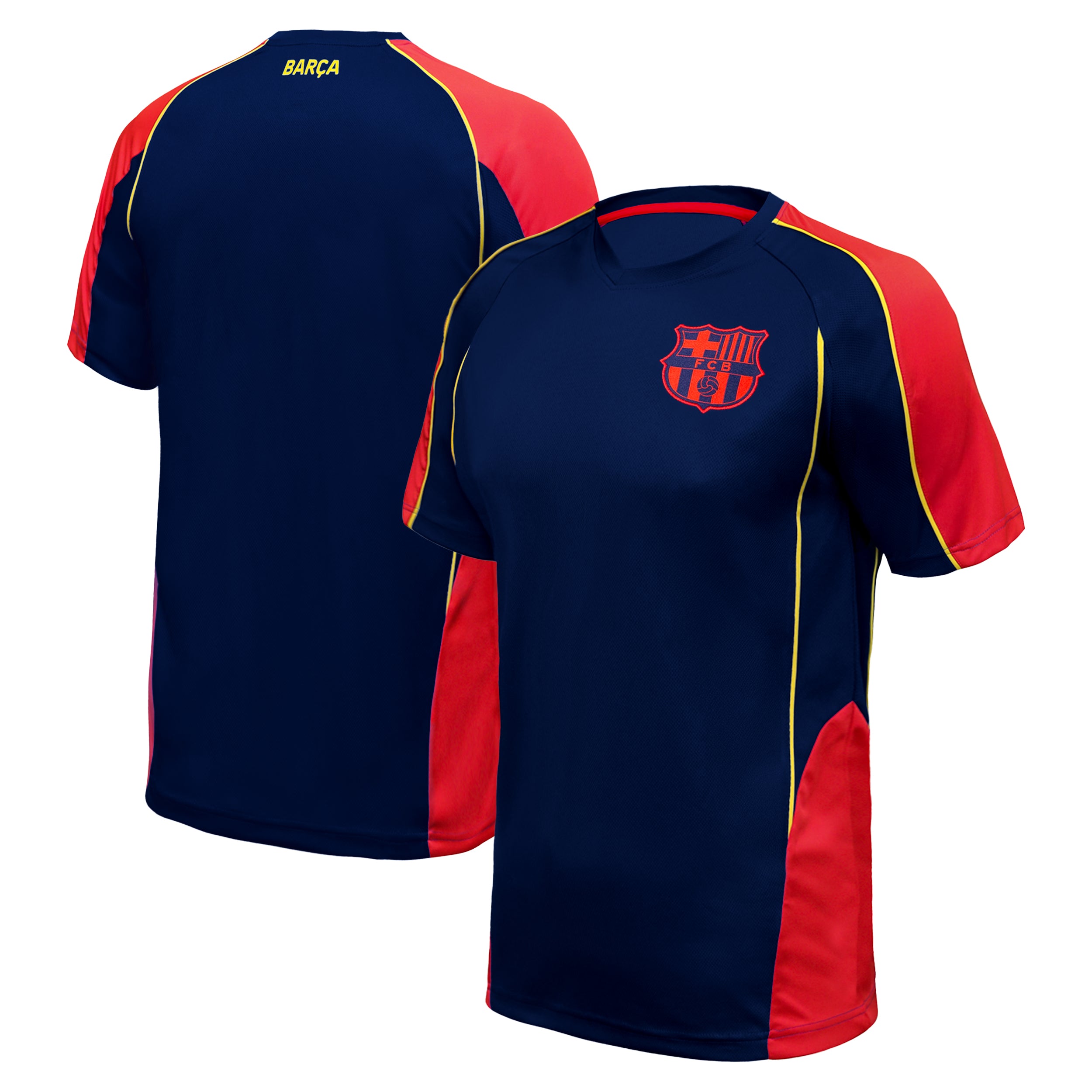 Barcelona Navy Shirt Front Back