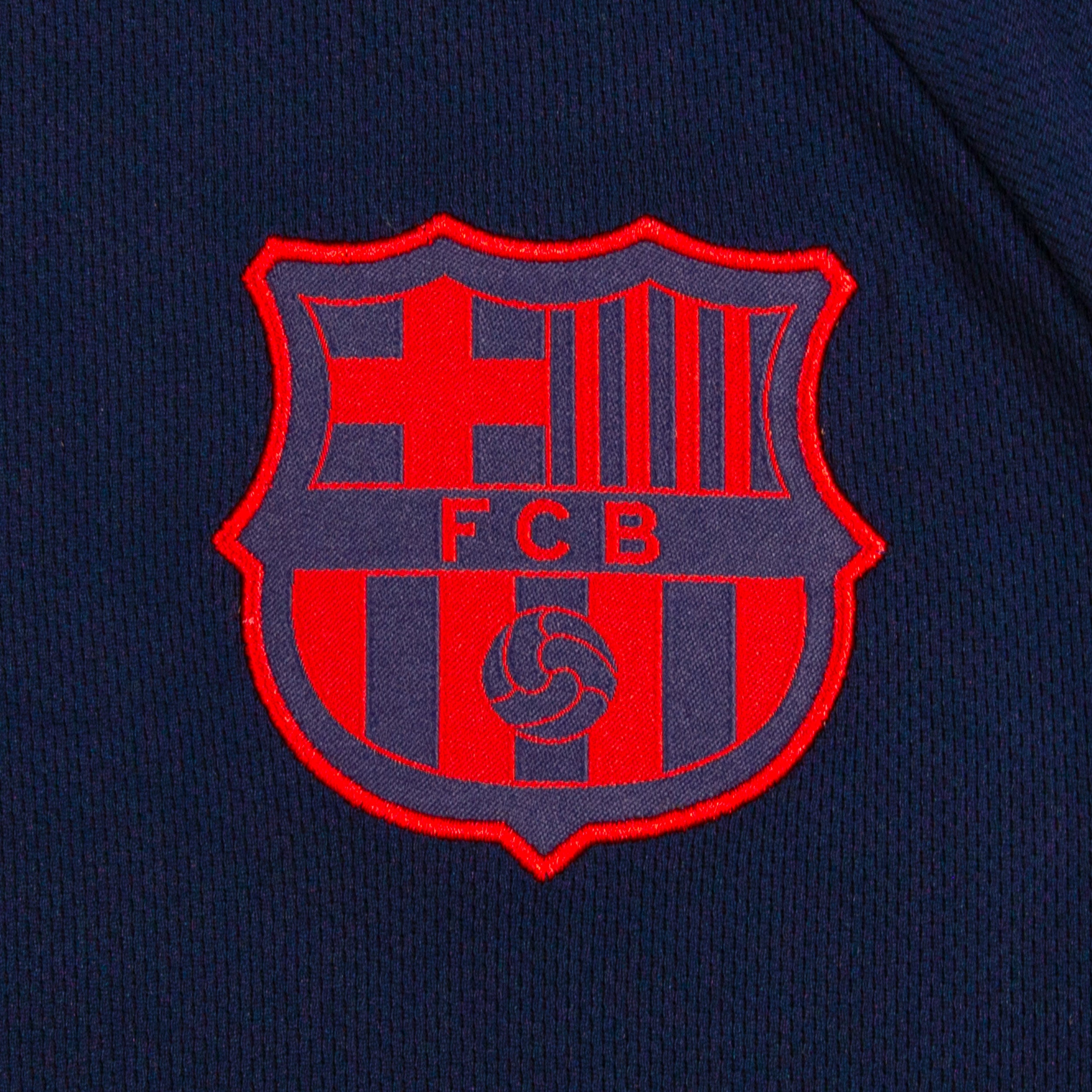 Barcelona Navy Shirt Detail 1