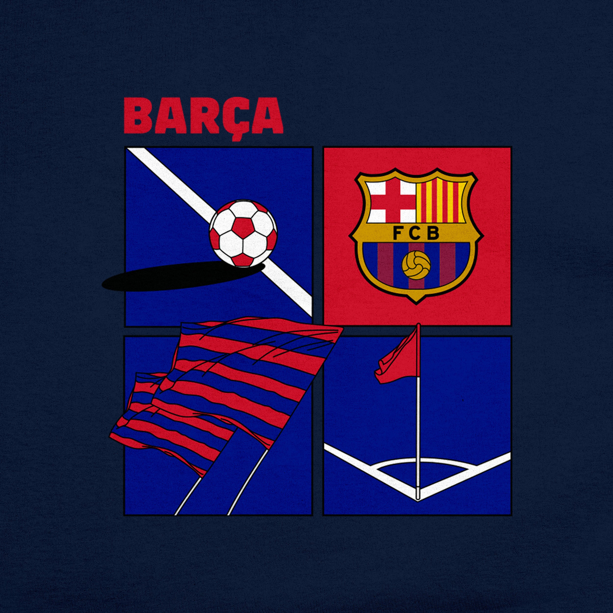 Navy Barcelona Shirt Detail 1