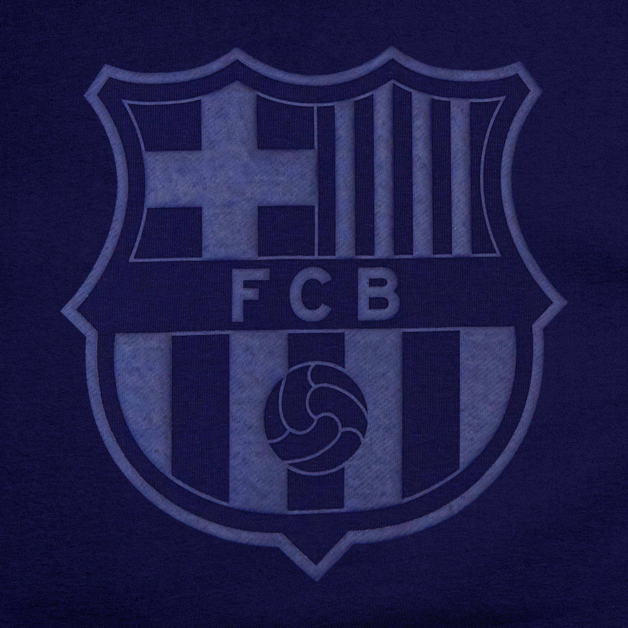 Barcelona Navy Crewneck Detail 1