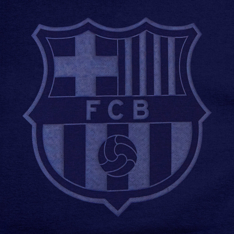 Barcelona Navy Crewneck Detail 1