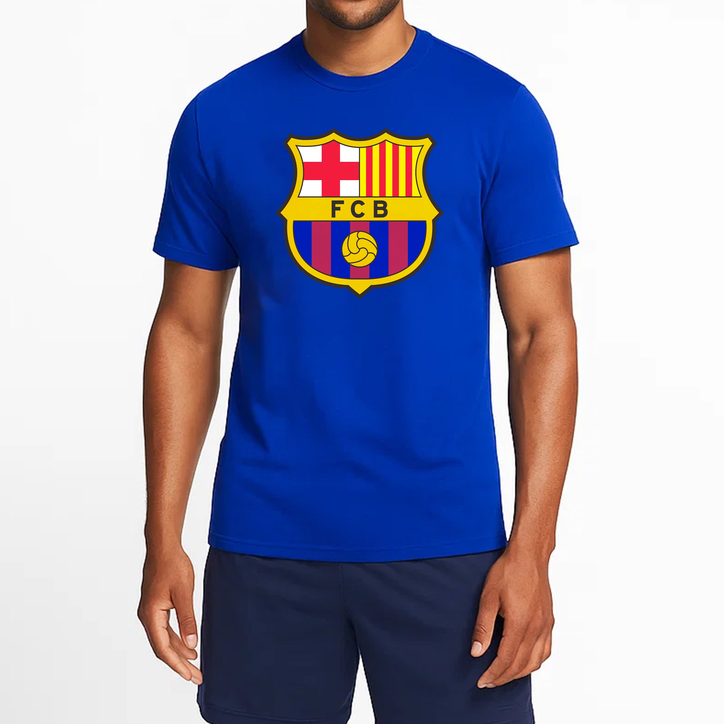 Blue Barcelona Shirt Model