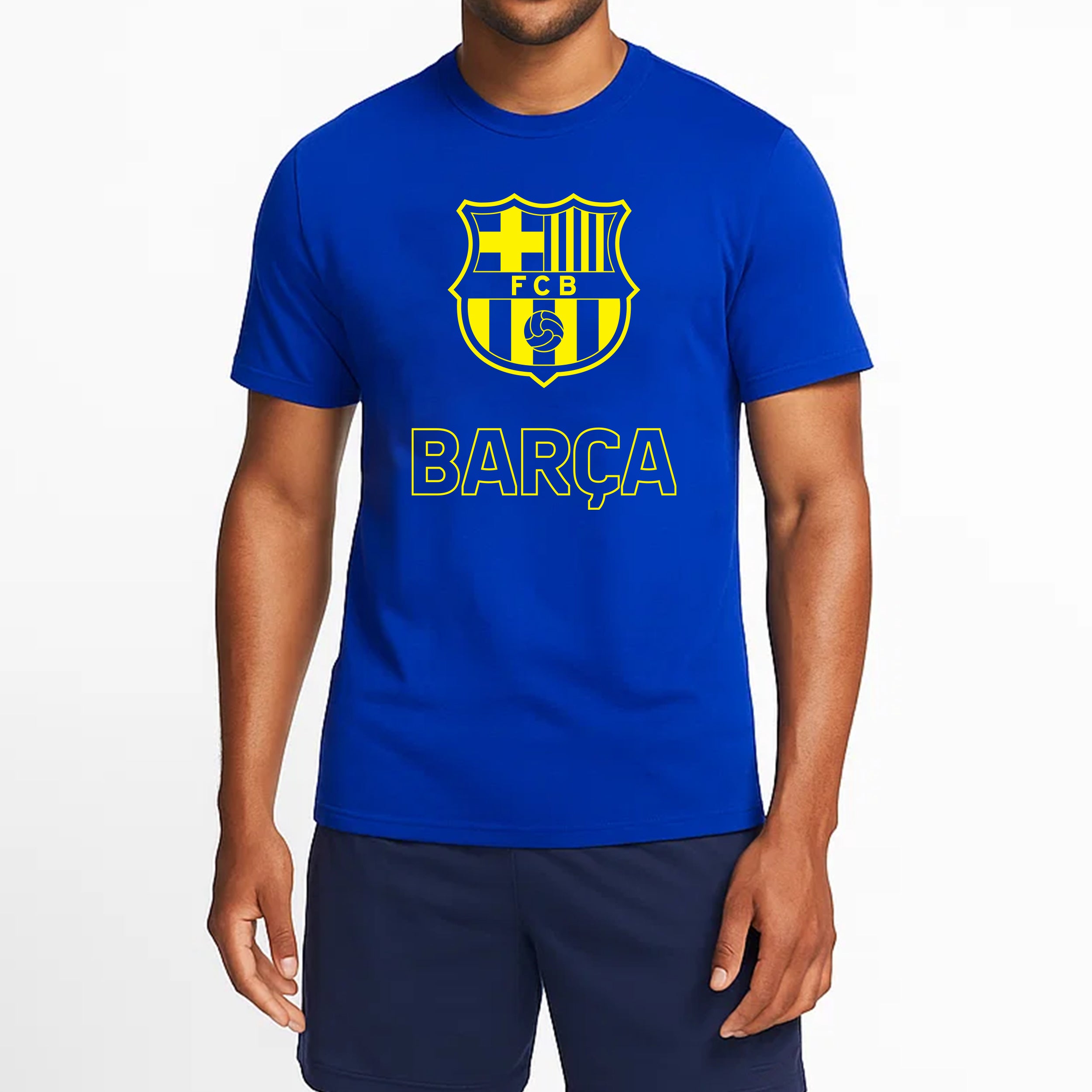 Blue Barcelona Shirt Model