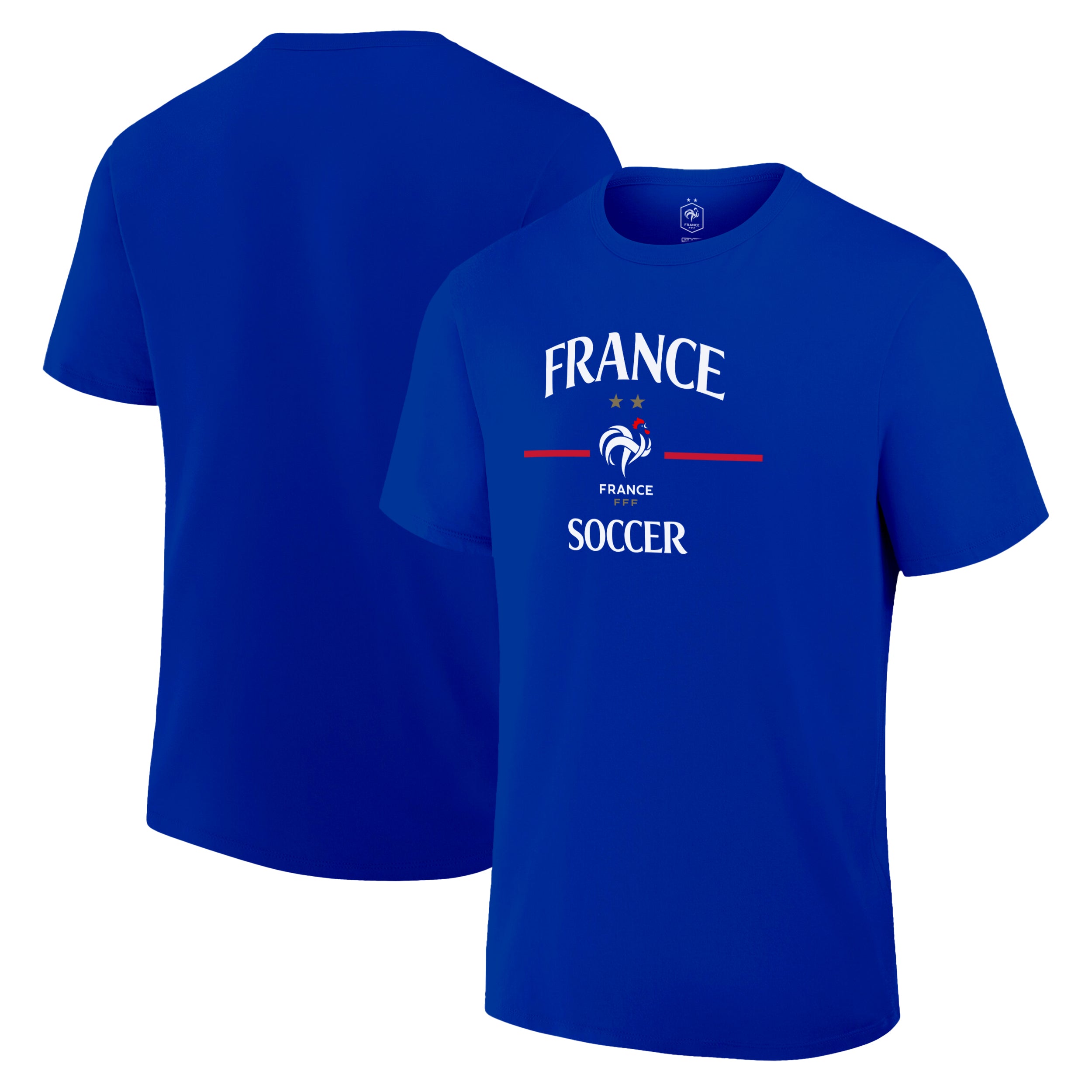 France Blue Shirt Front Back