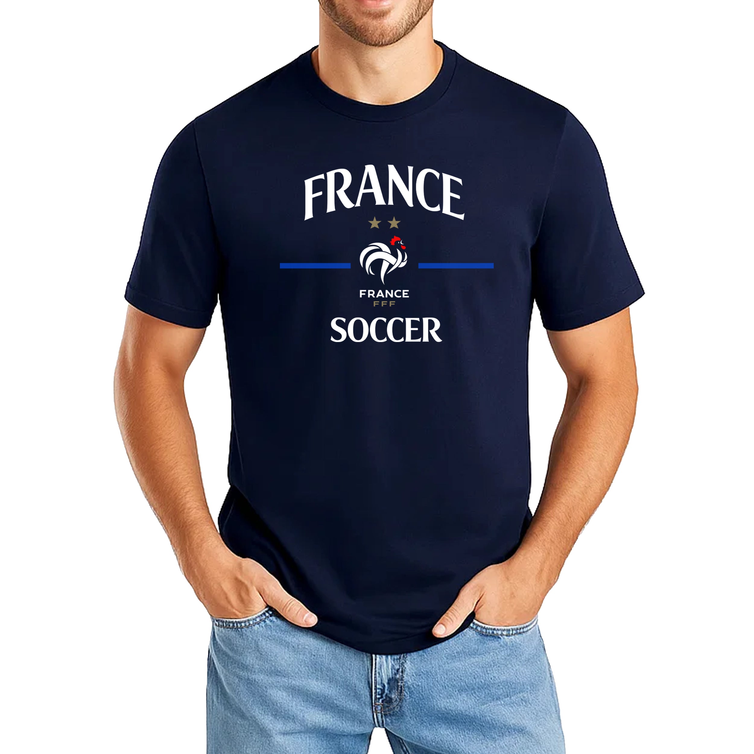 France Navy Shirt Model
