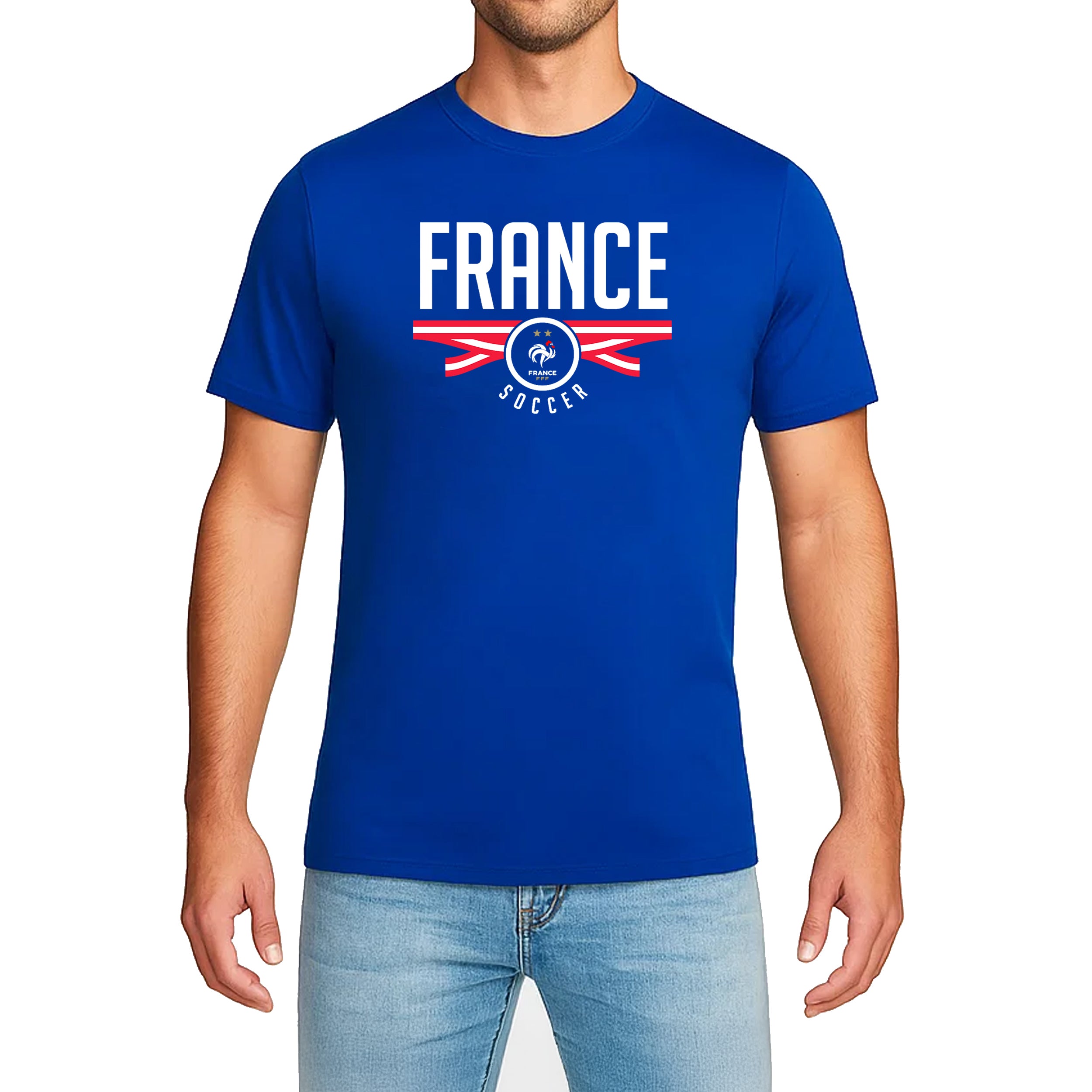 France Blue Shirt Model