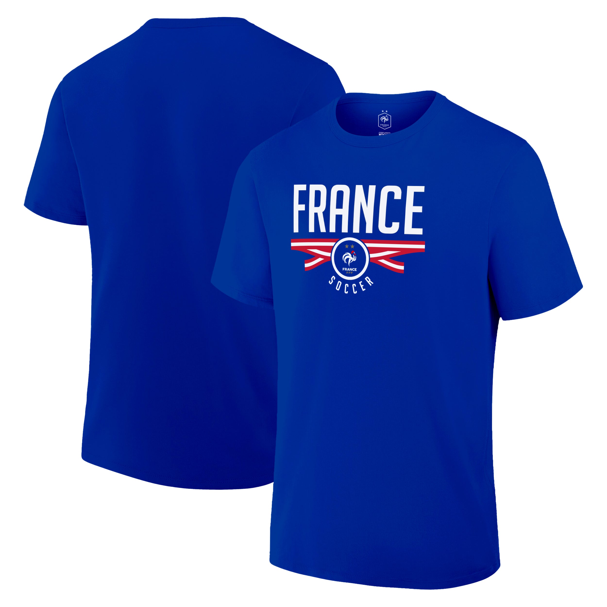 France Blue Shirt Front Back