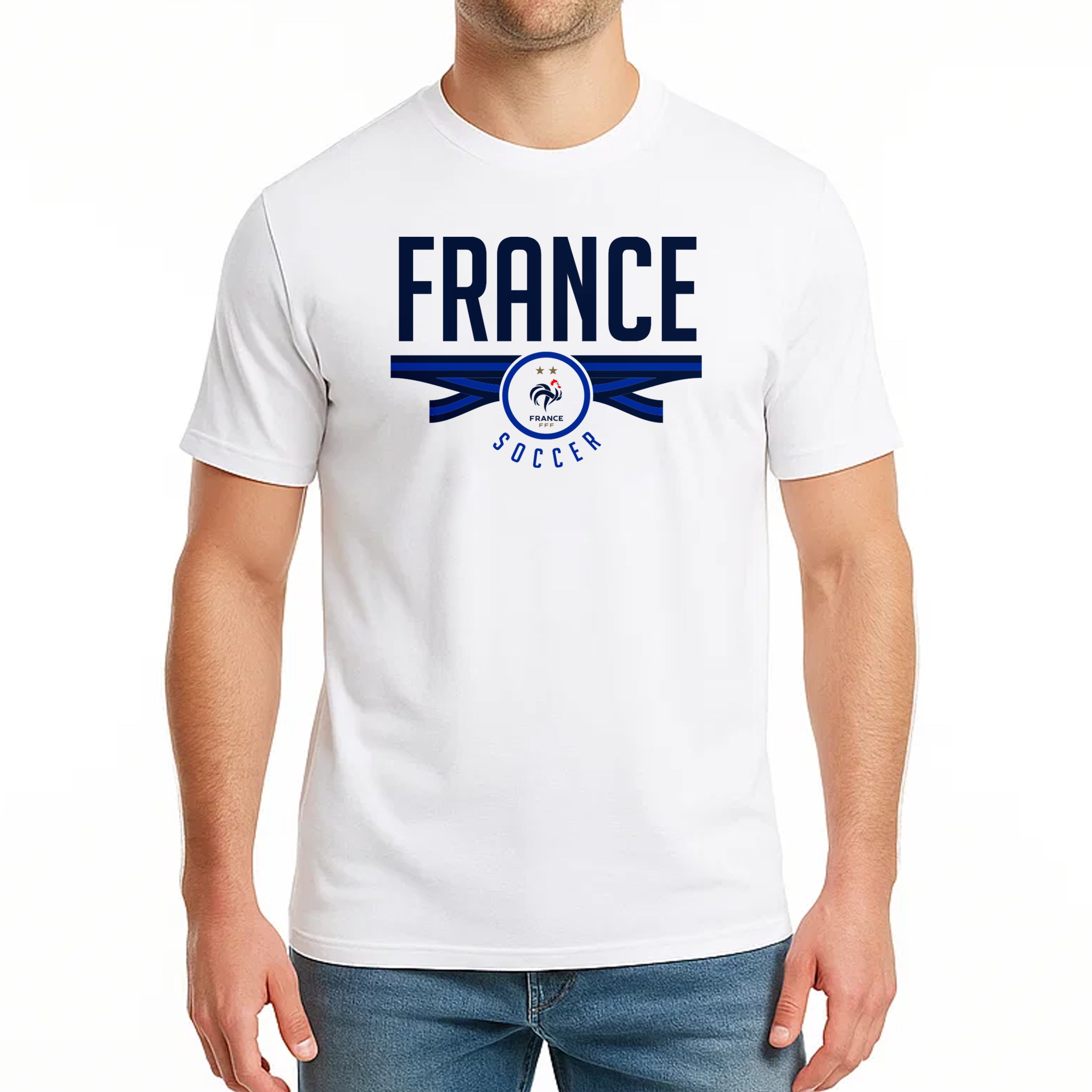 France White Shirt Model
