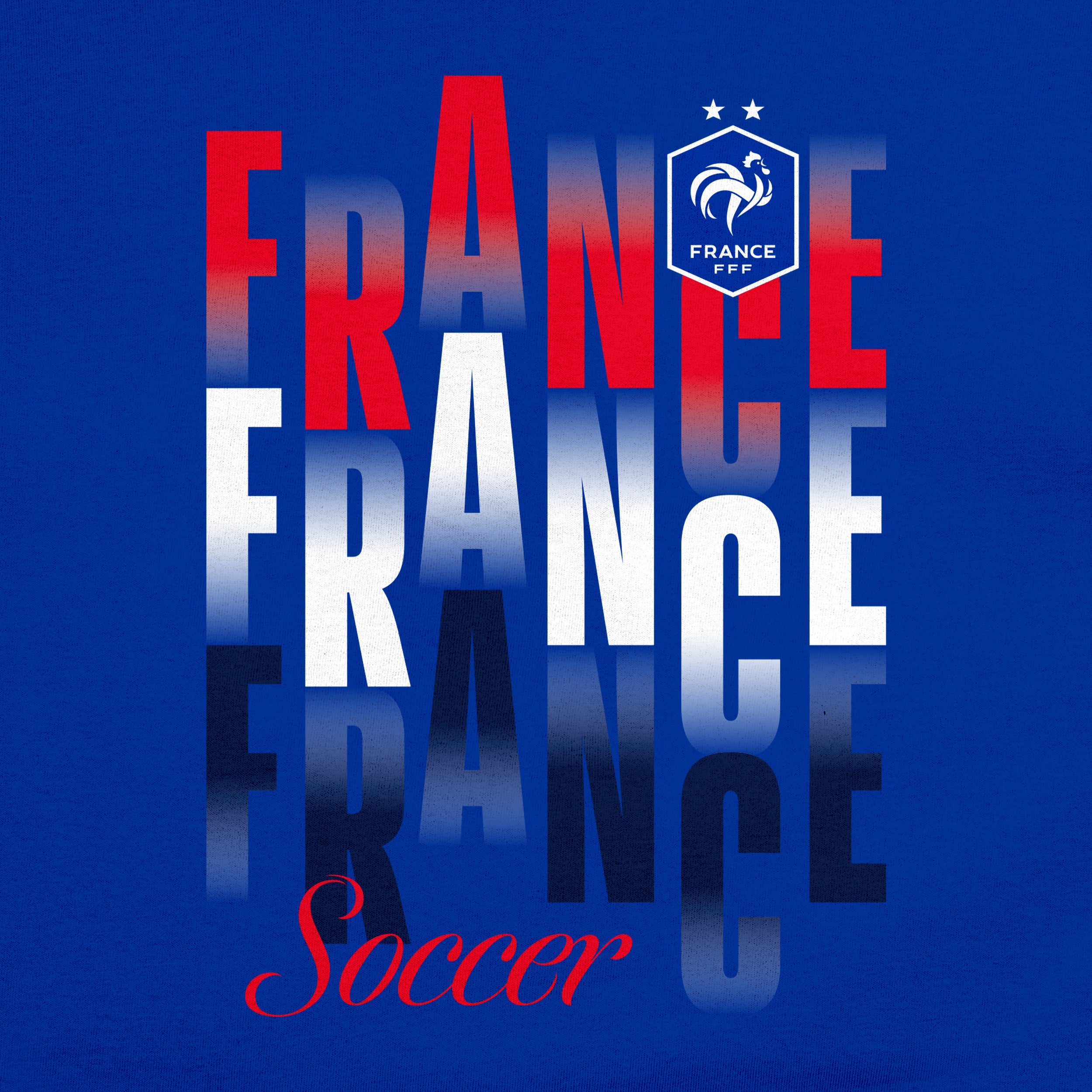 France T-Shirt Blue Detail 1