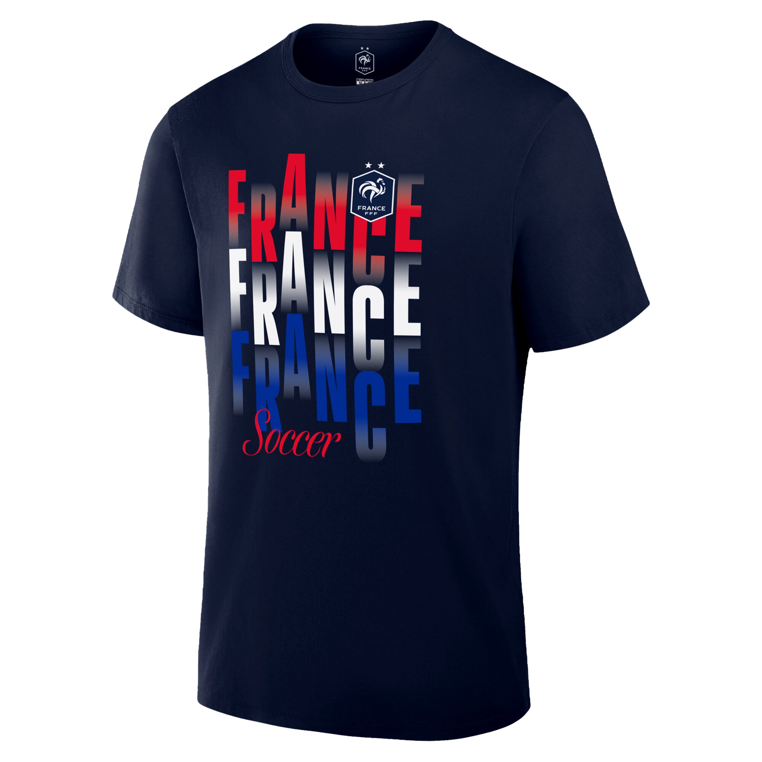 France T-Shirt Navy Front