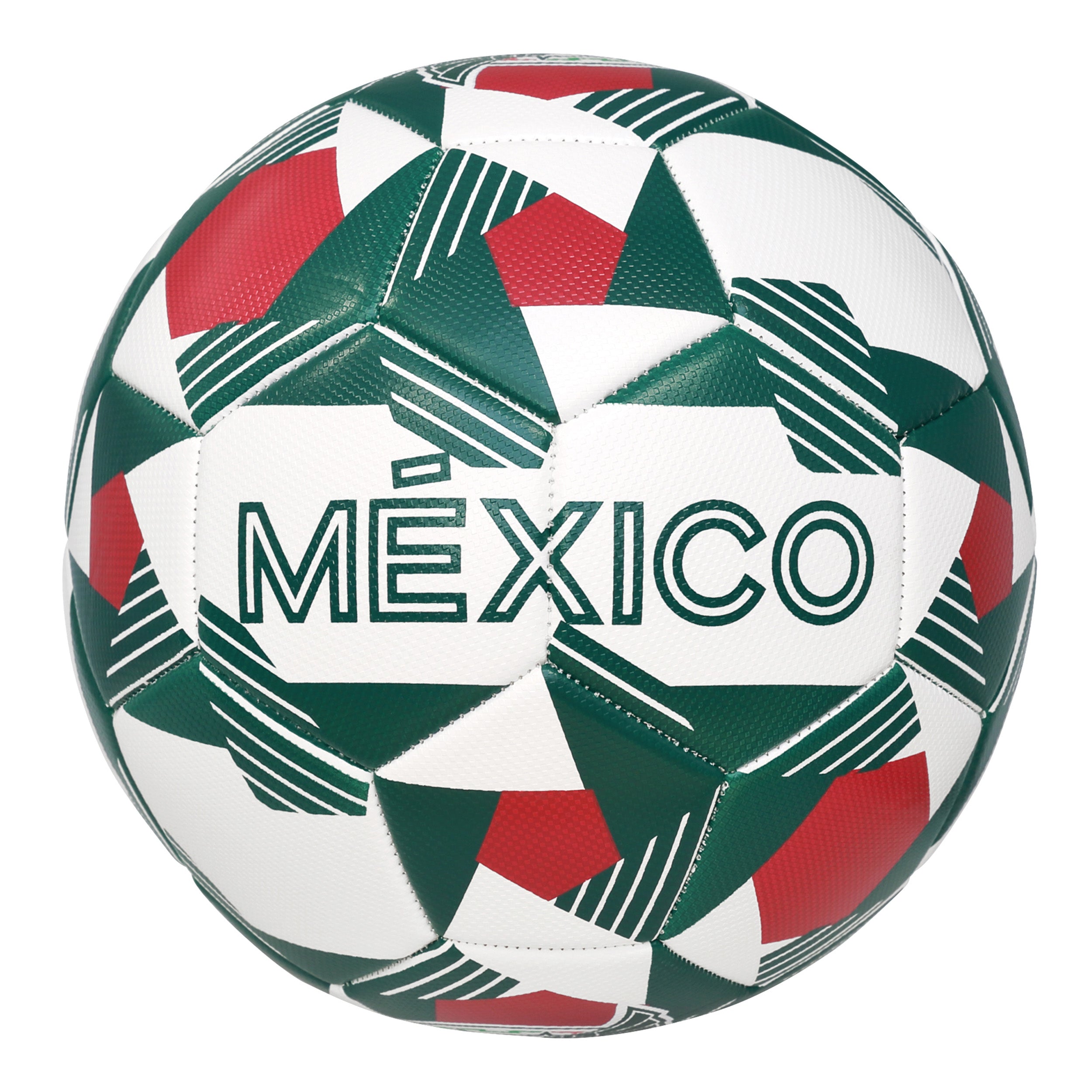 Mexico White Soccer Ball Side 3